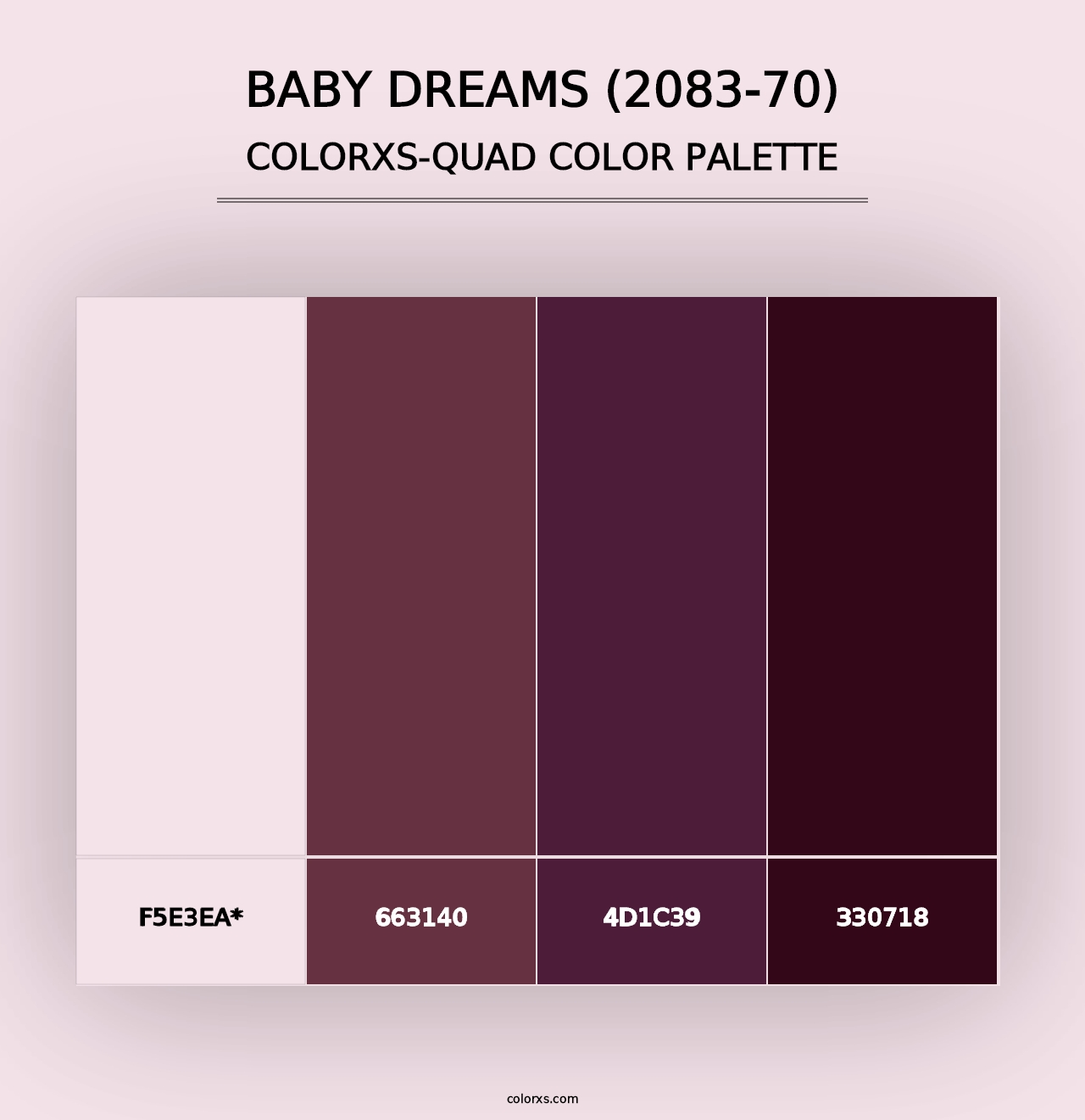 Baby Dreams (2083-70) - Colorxs Quad Palette