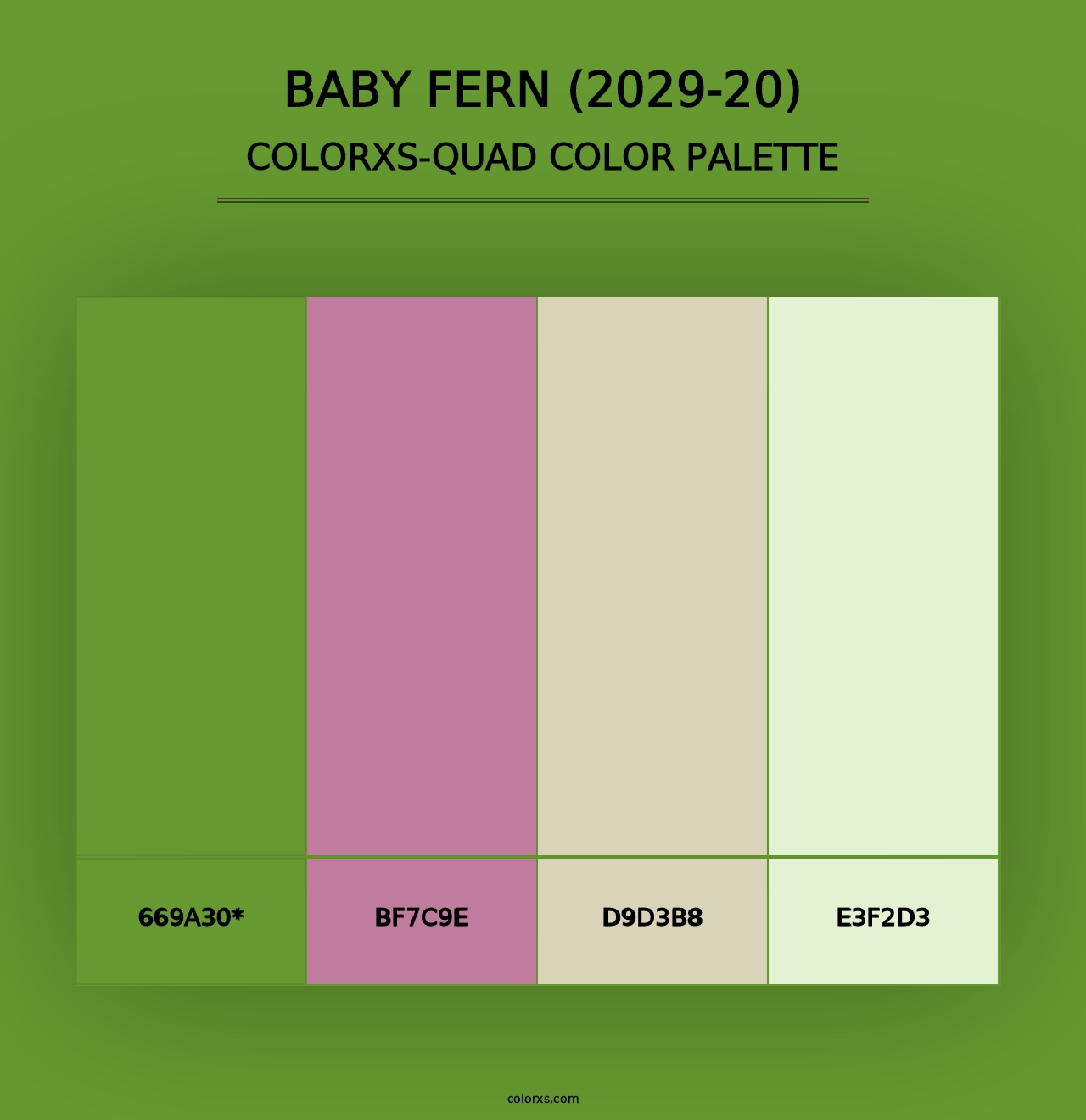 Baby Fern (2029-20) - Colorxs Quad Palette