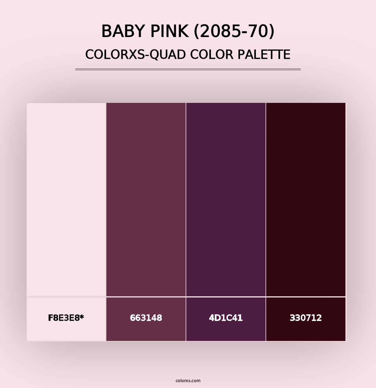 Baby Pink (2085-70) - Colorxs Quad Palette