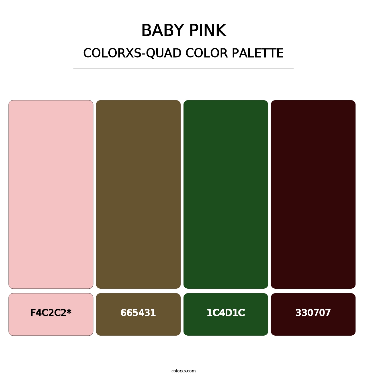 Baby Pink - Colorxs Quad Palette