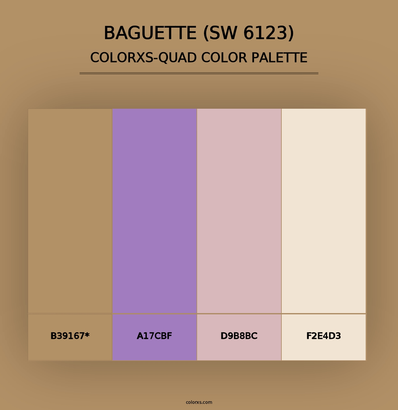 Baguette (SW 6123) - Colorxs Quad Palette