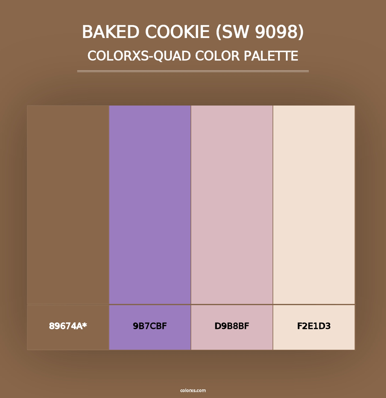 Baked Cookie (SW 9098) - Colorxs Quad Palette