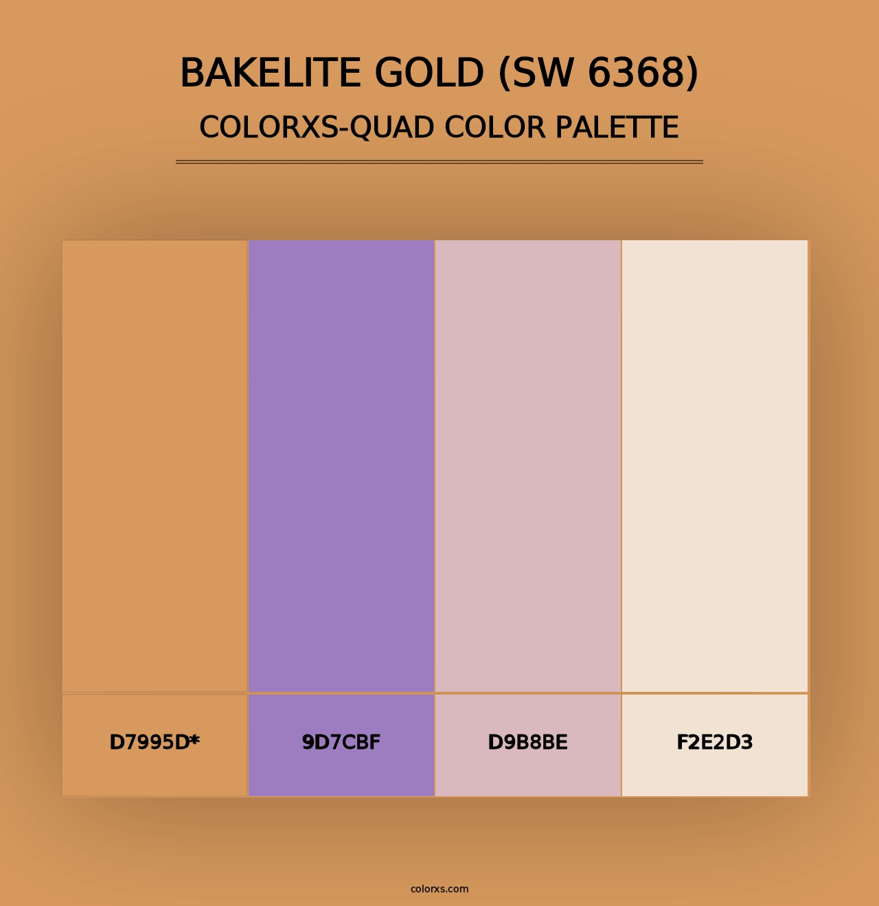 Bakelite Gold (SW 6368) - Colorxs Quad Palette