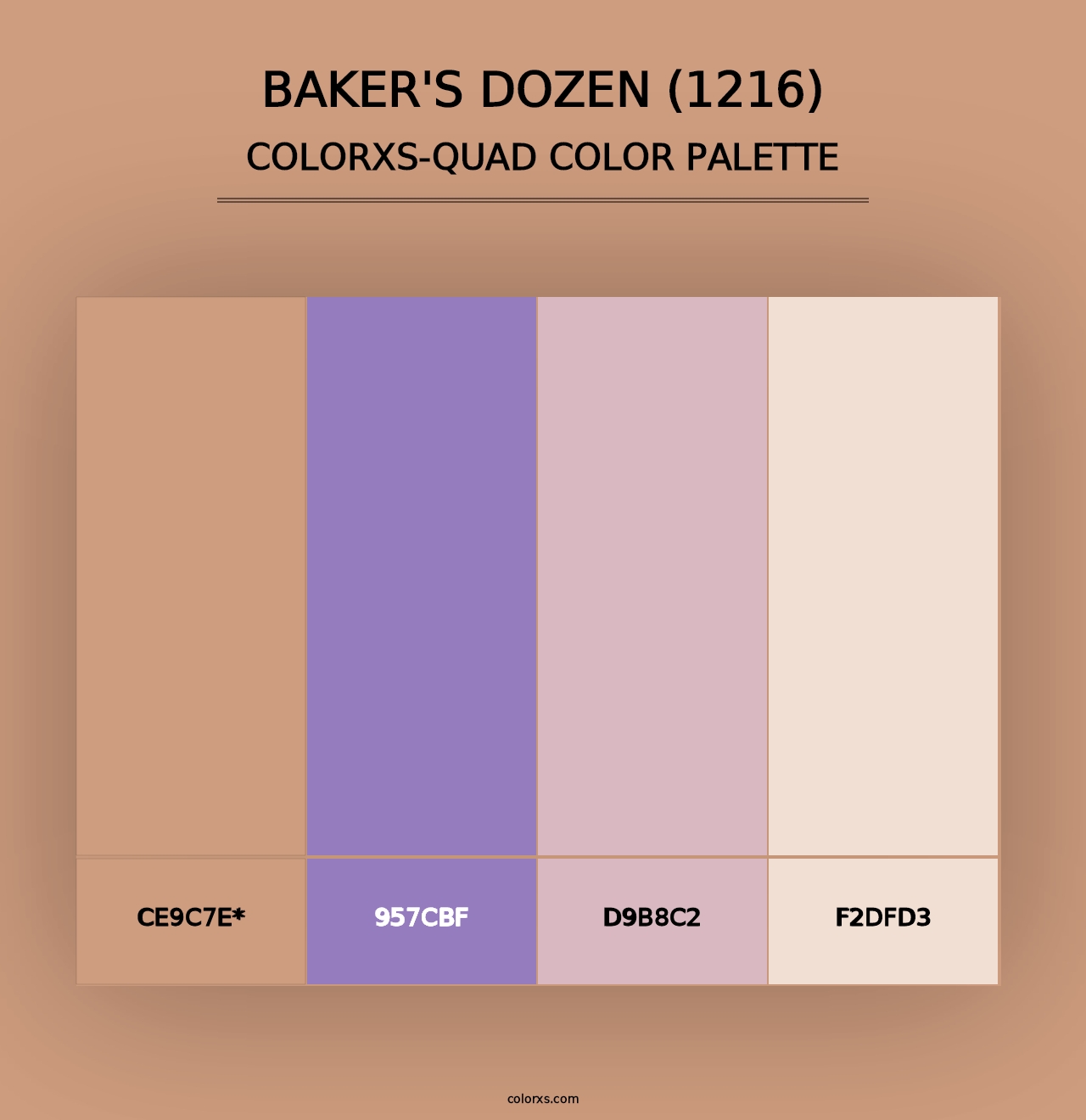 Baker's Dozen (1216) - Colorxs Quad Palette