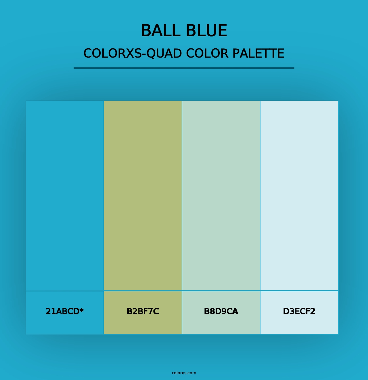 Ball Blue - Colorxs Quad Palette