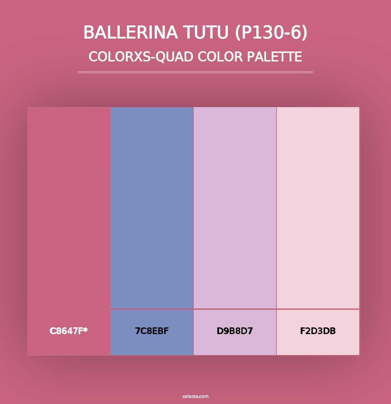 Ballerina Tutu (P130-6) - Colorxs Quad Palette