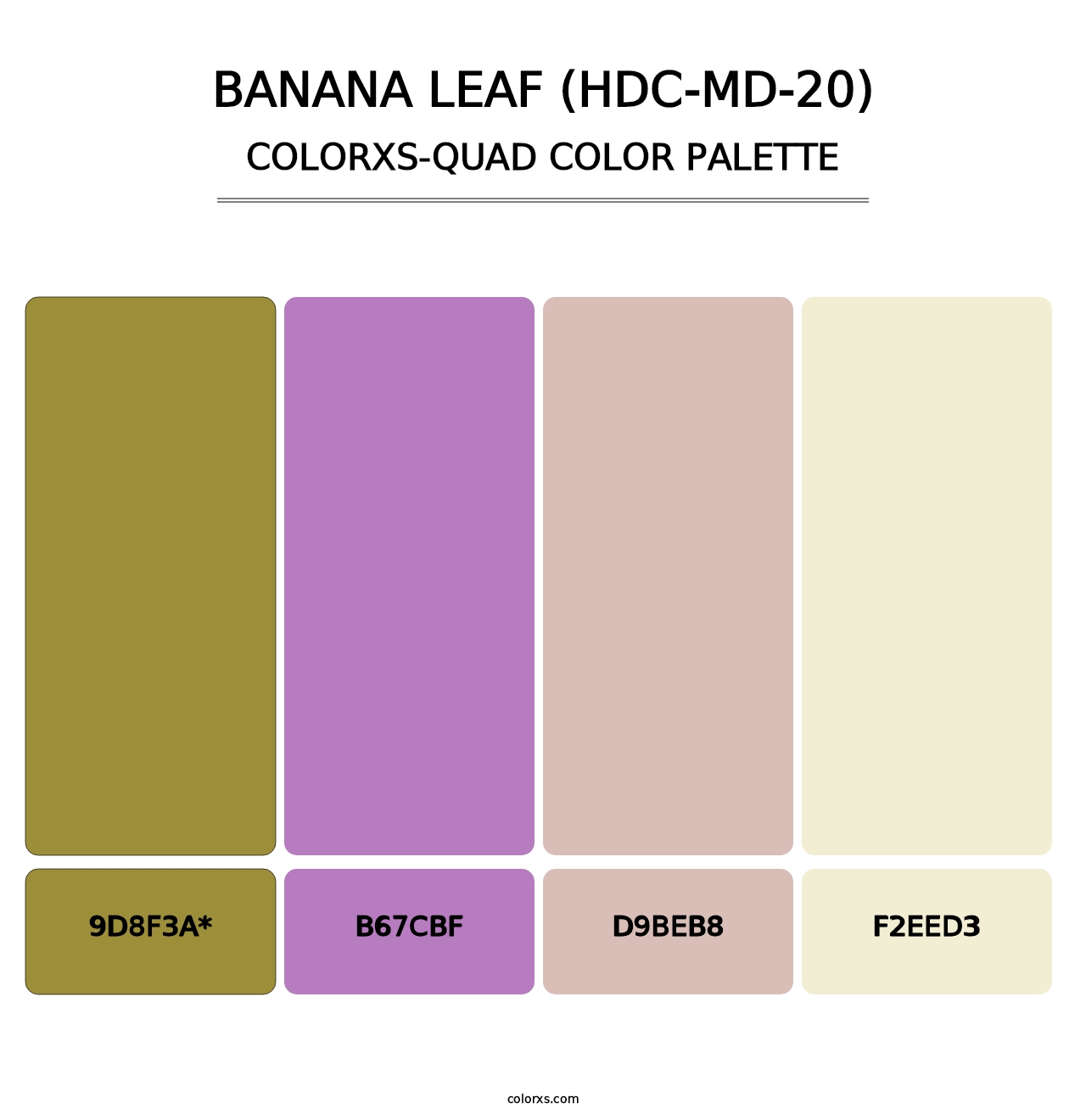 Banana Leaf (HDC-MD-20) - Colorxs Quad Palette