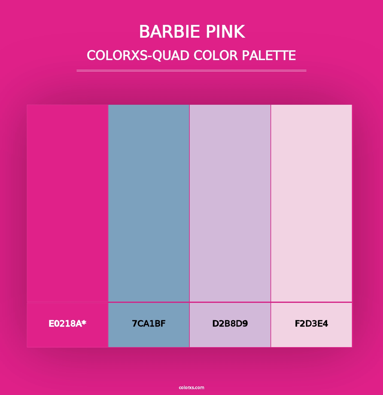 Barbie Pink - Colorxs Quad Palette