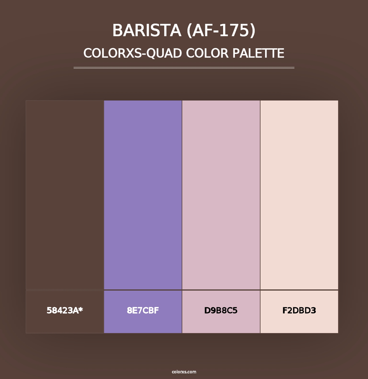 Barista (AF-175) - Colorxs Quad Palette