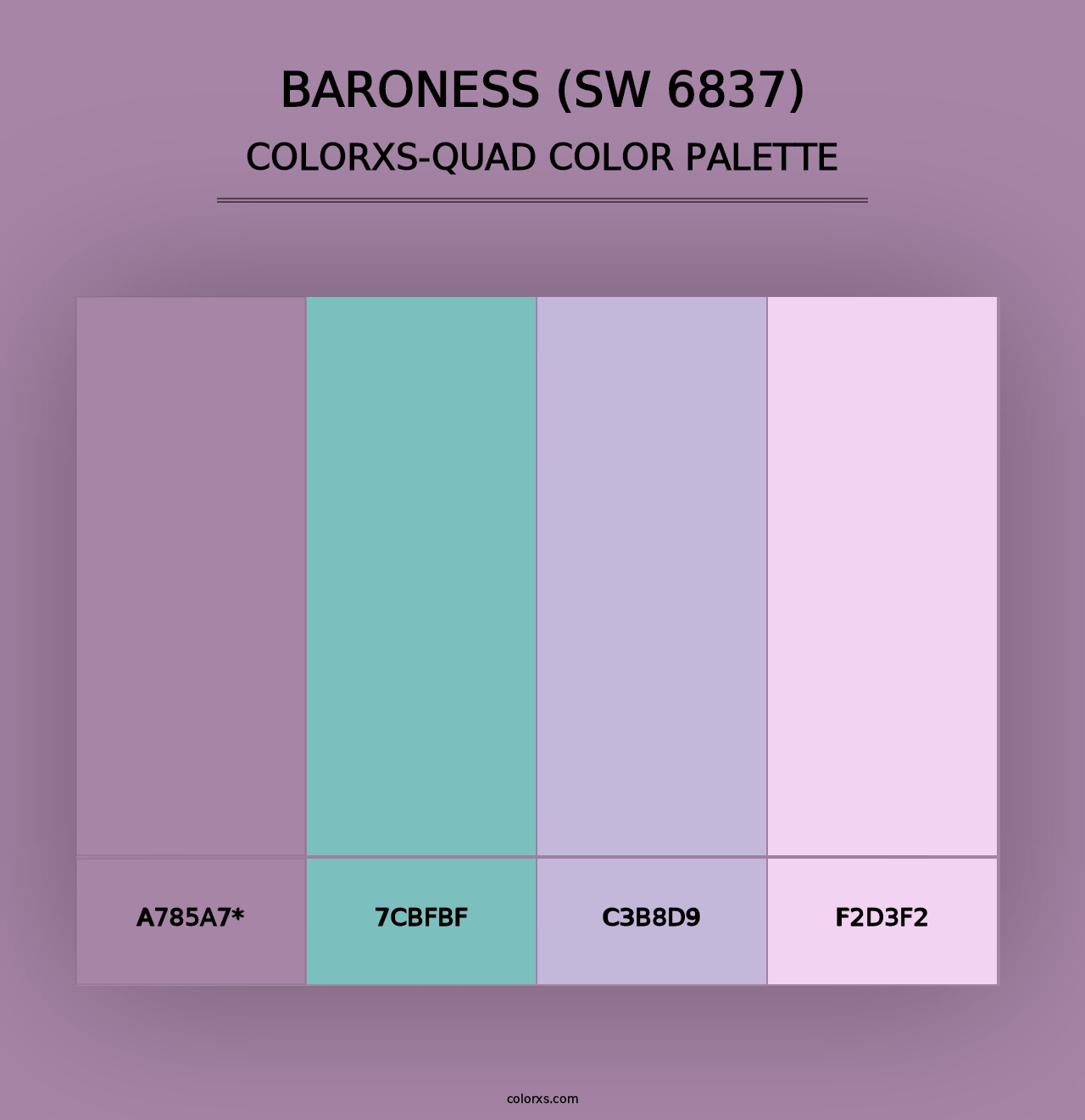 Baroness (SW 6837) - Colorxs Quad Palette