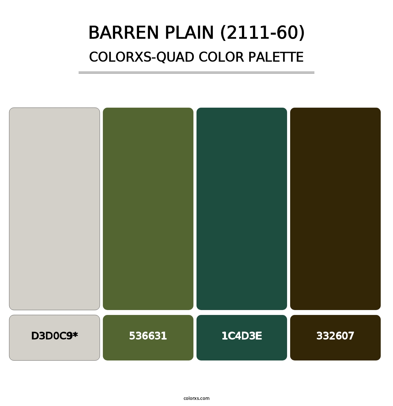 Barren Plain (2111-60) - Colorxs Quad Palette