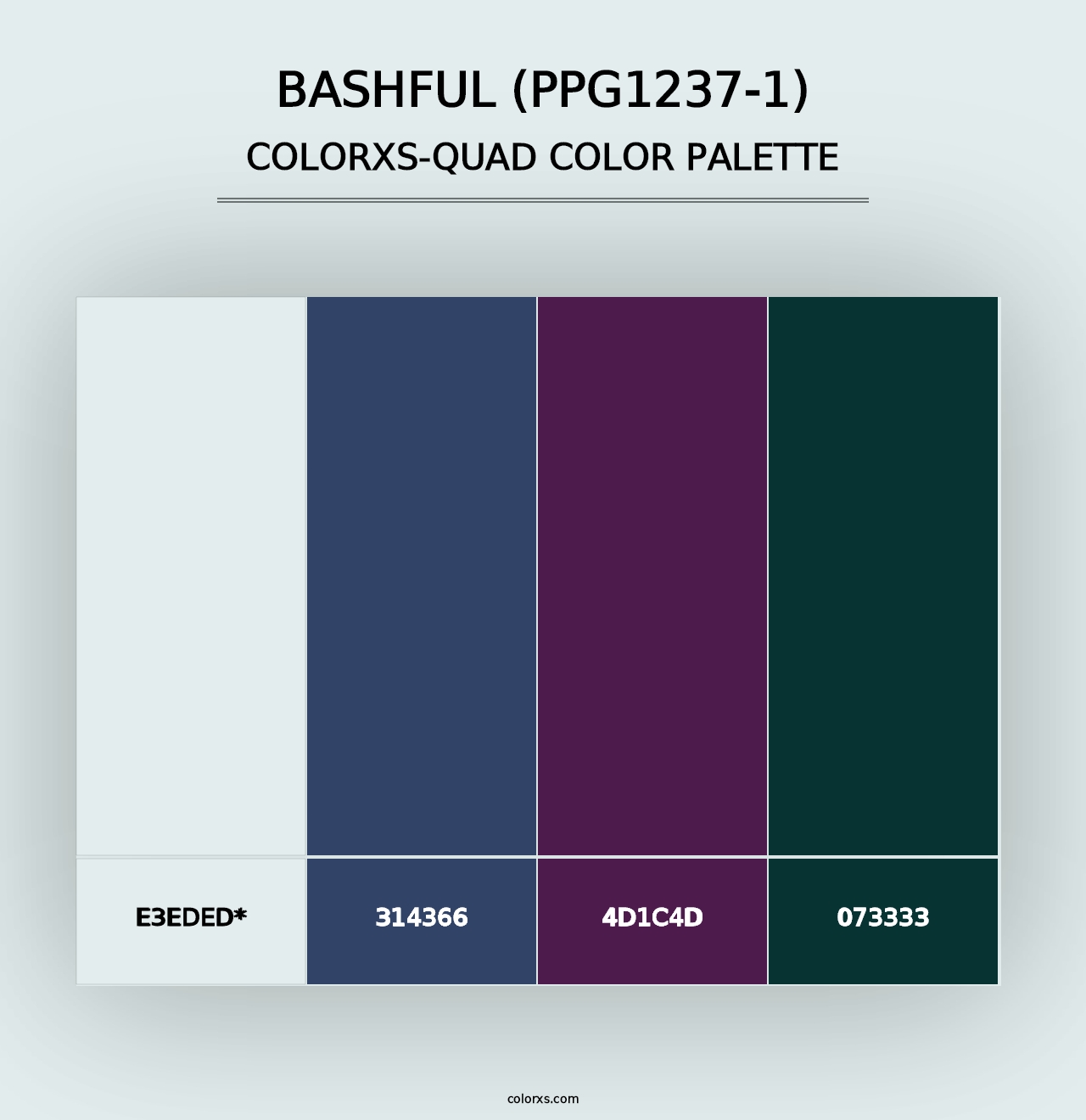 Bashful (PPG1237-1) - Colorxs Quad Palette