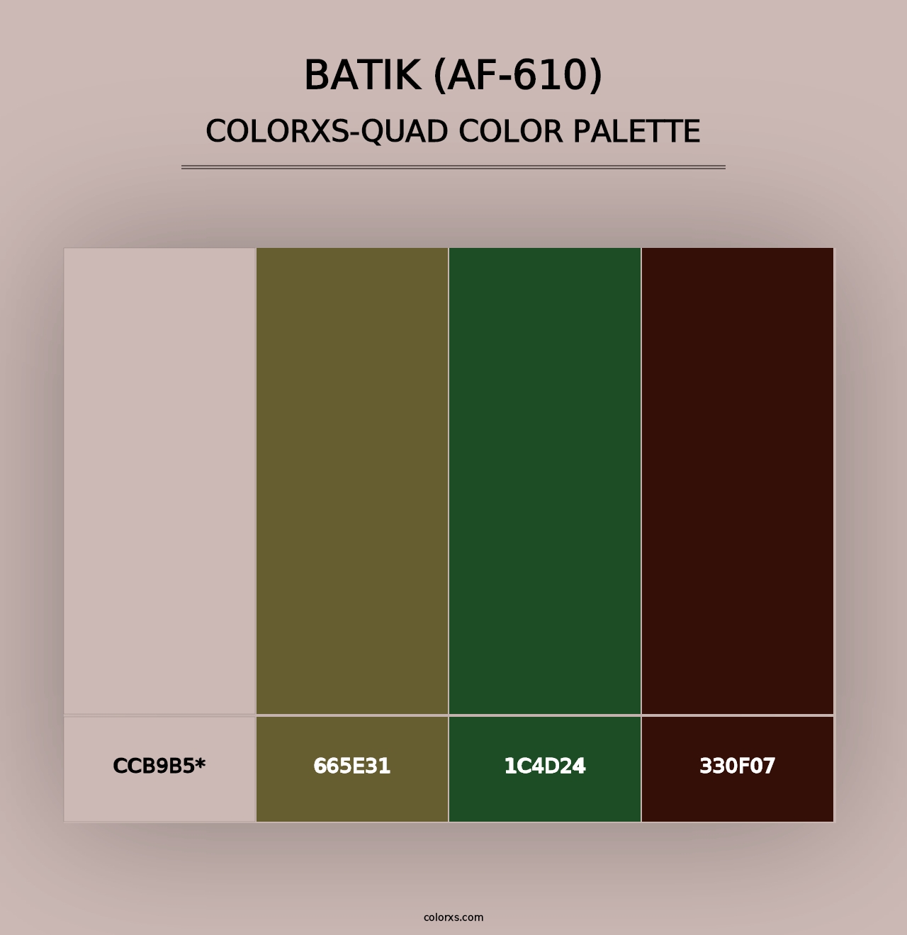 Batik (AF-610) - Colorxs Quad Palette