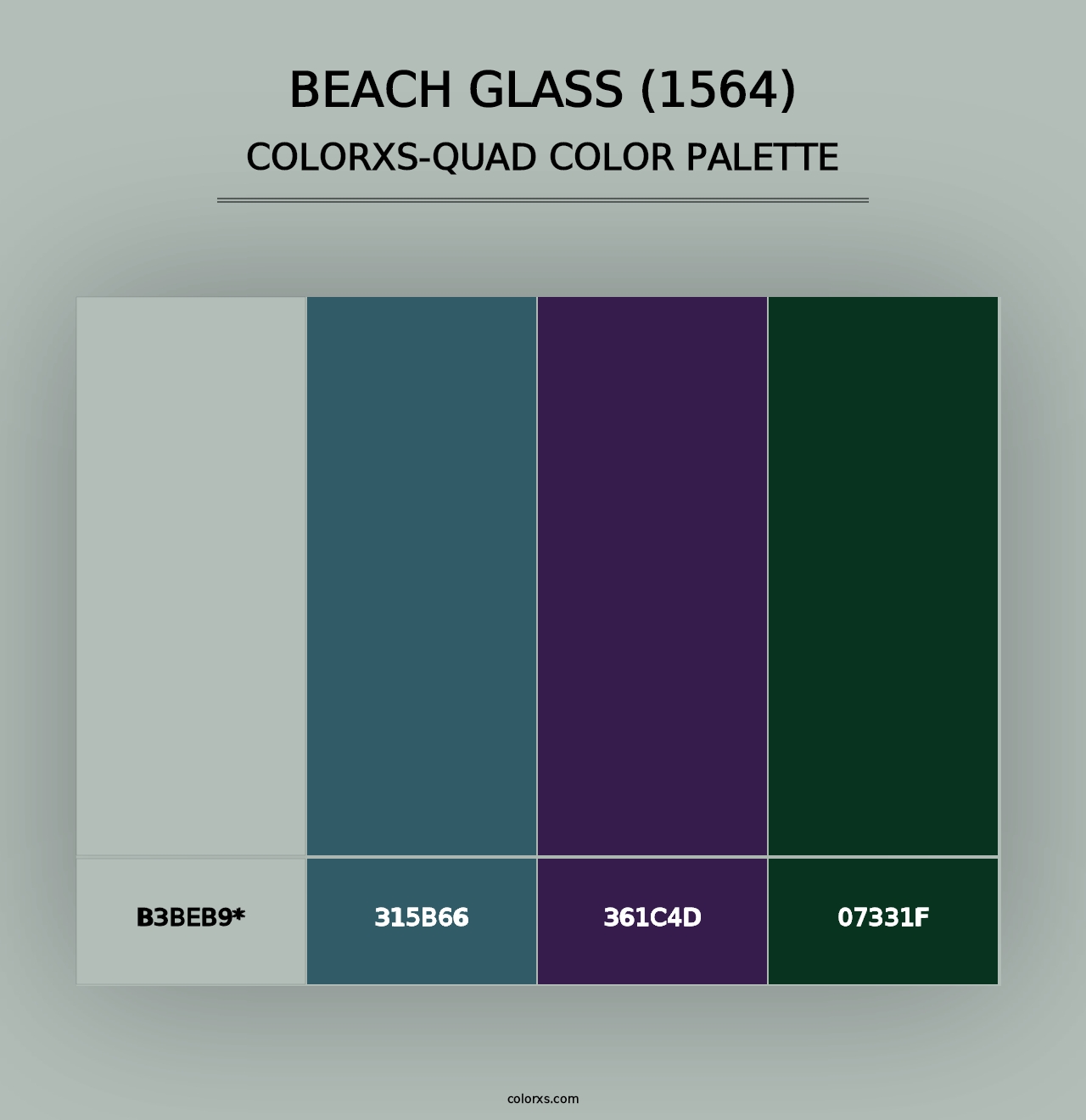 Beach Glass (1564) - Colorxs Quad Palette