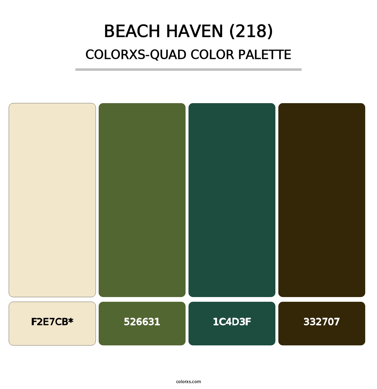 Beach Haven (218) - Colorxs Quad Palette