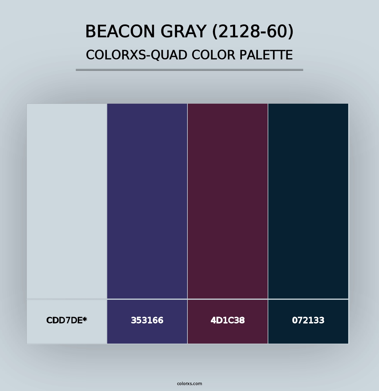 Beacon Gray (2128-60) - Colorxs Quad Palette