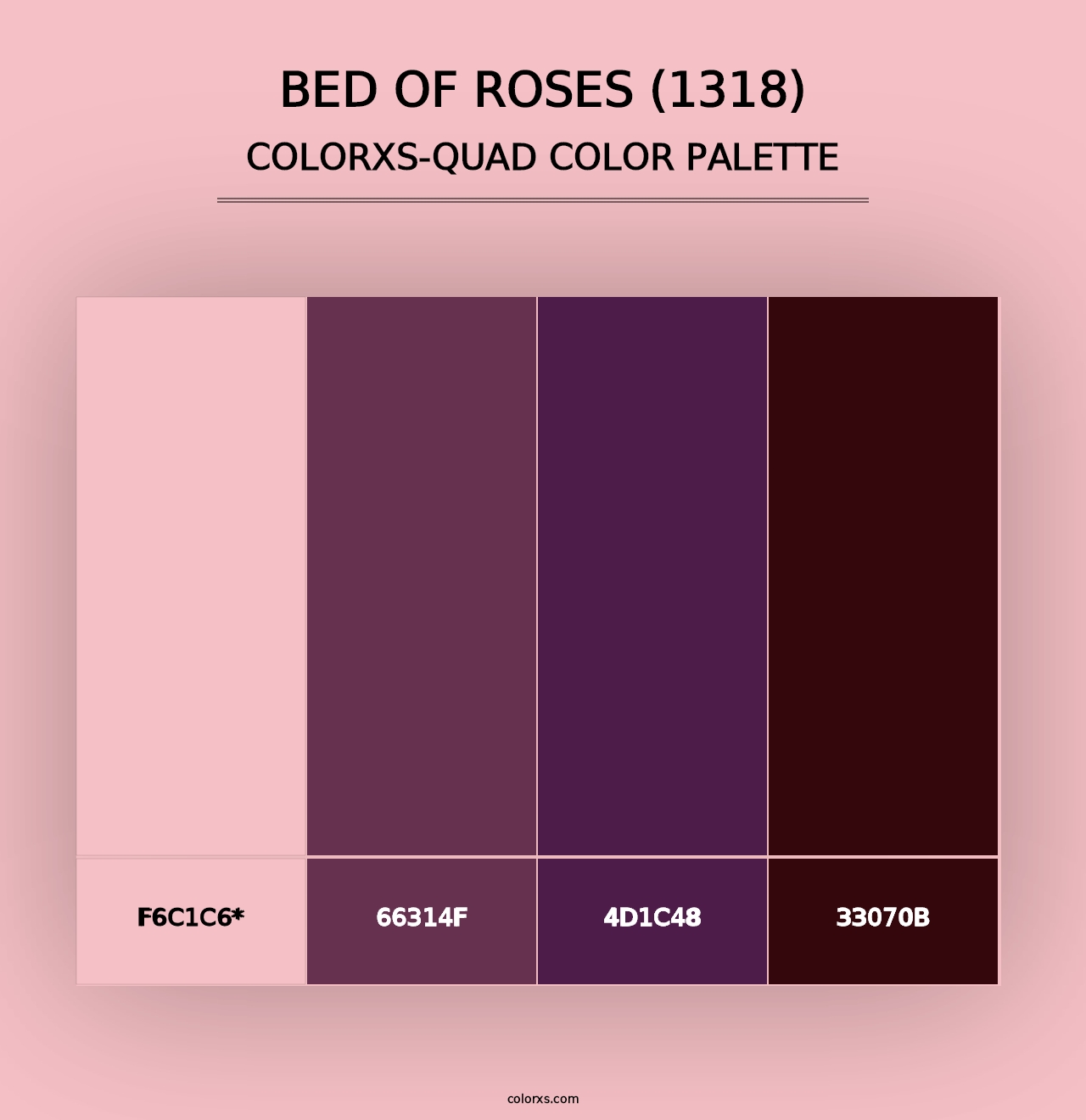 Bed of Roses (1318) - Colorxs Quad Palette