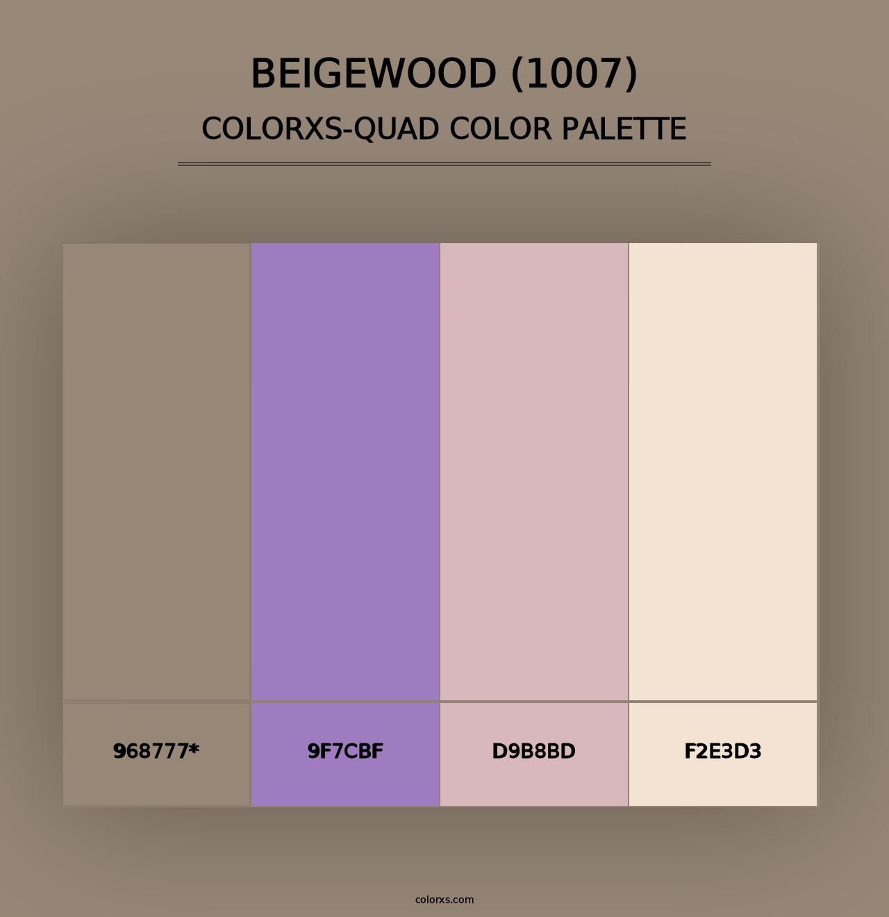 Beigewood (1007) - Colorxs Quad Palette