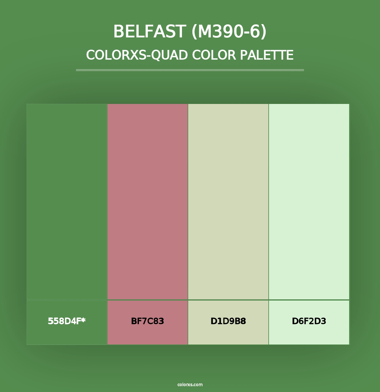 Belfast (M390-6) - Colorxs Quad Palette