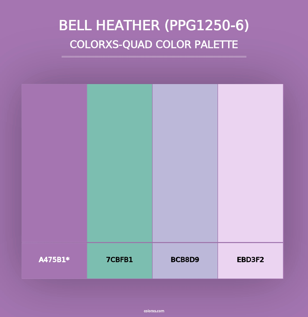 Bell Heather (PPG1250-6) - Colorxs Quad Palette