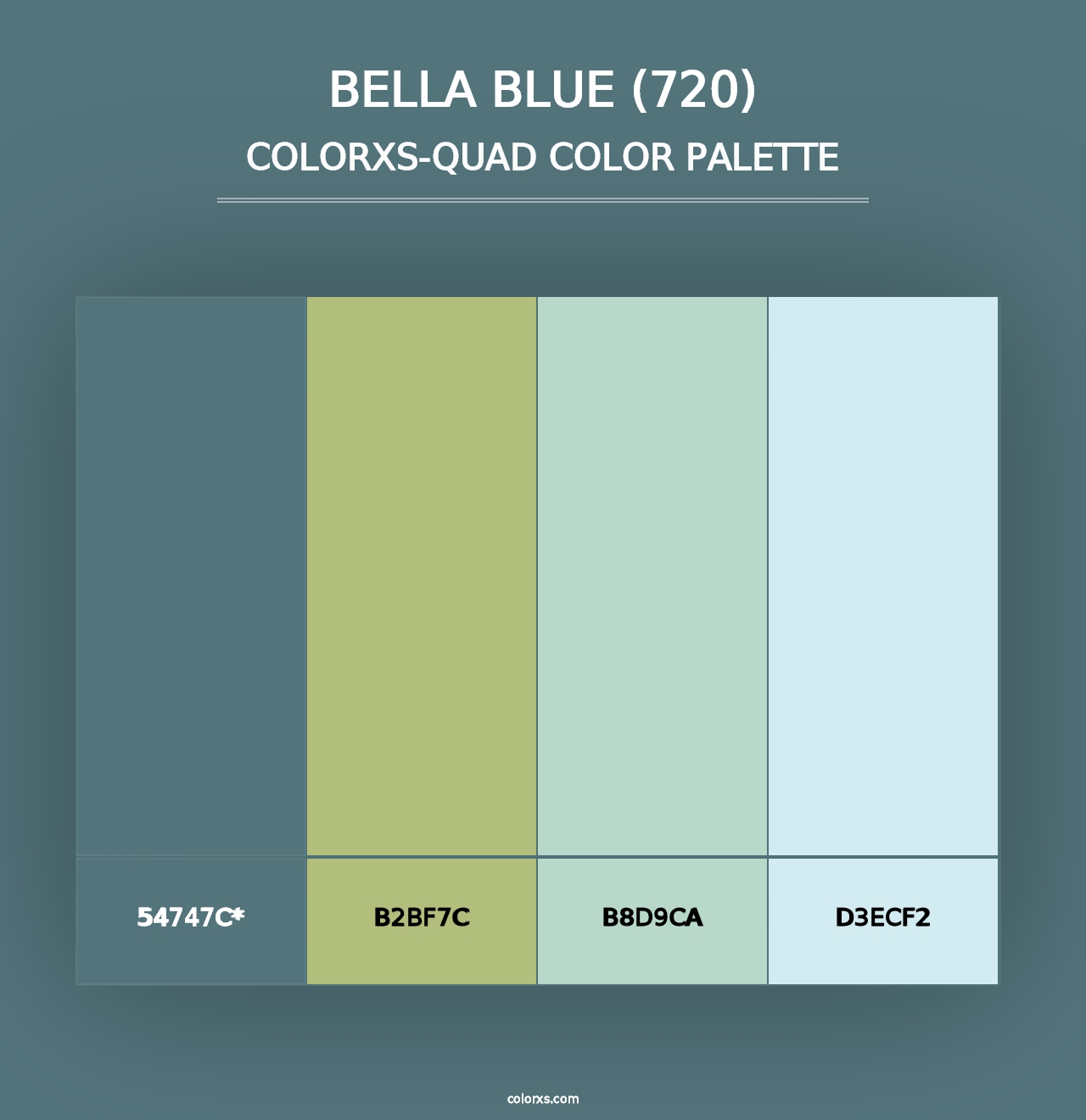 Bella Blue (720) - Colorxs Quad Palette