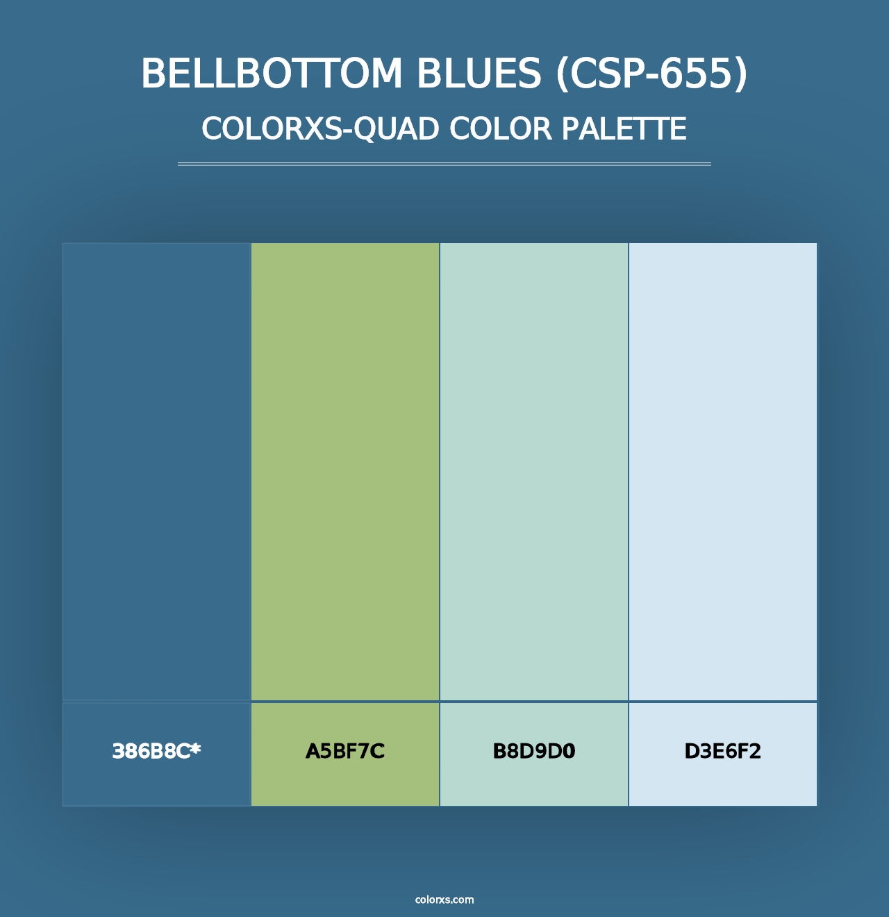 Bellbottom Blues (CSP-655) - Colorxs Quad Palette