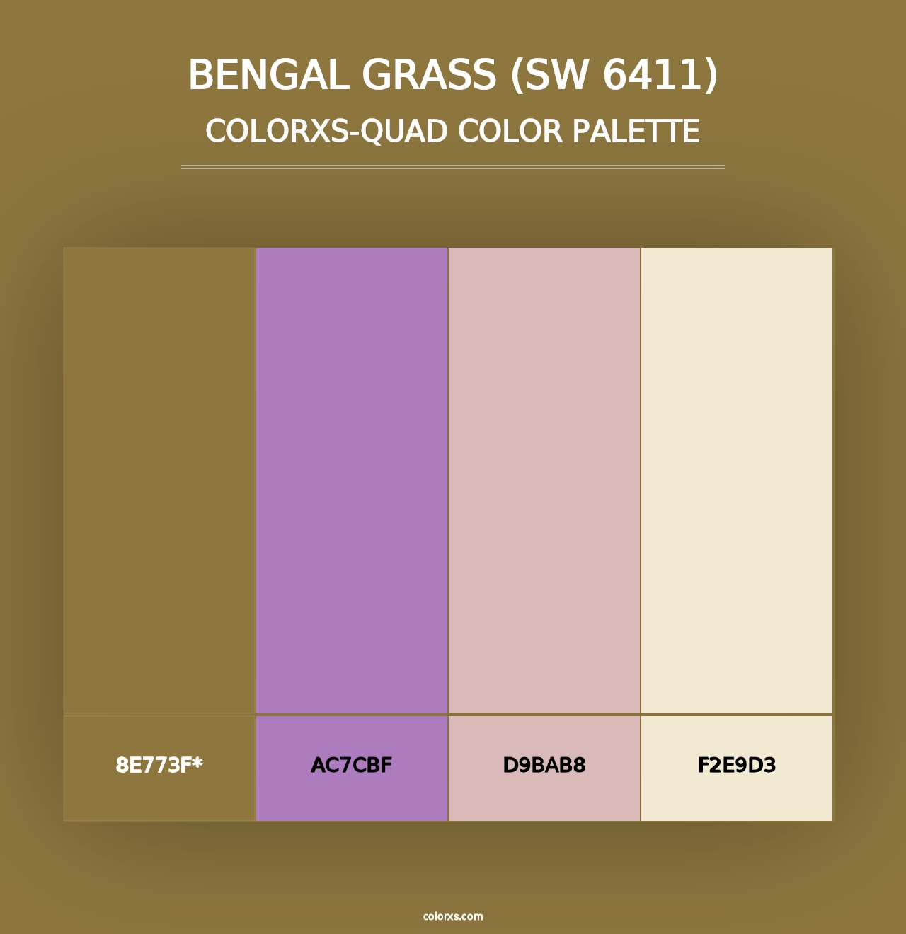 Bengal Grass (SW 6411) - Colorxs Quad Palette