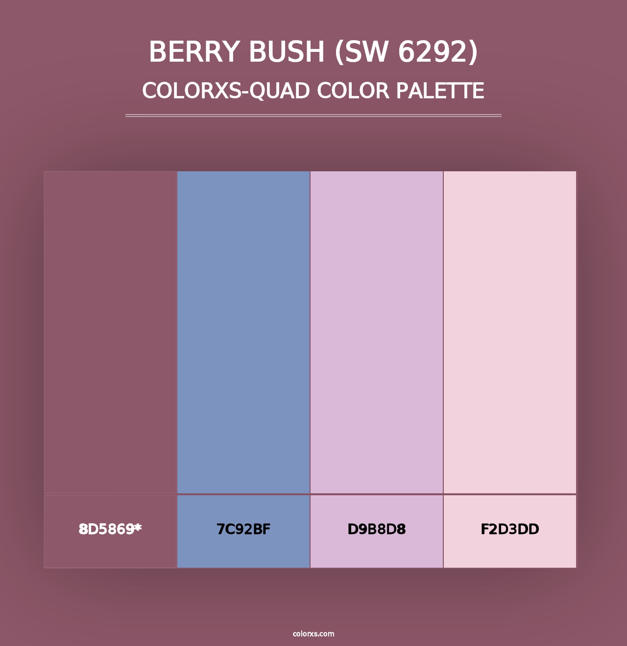 Berry Bush (SW 6292) - Colorxs Quad Palette