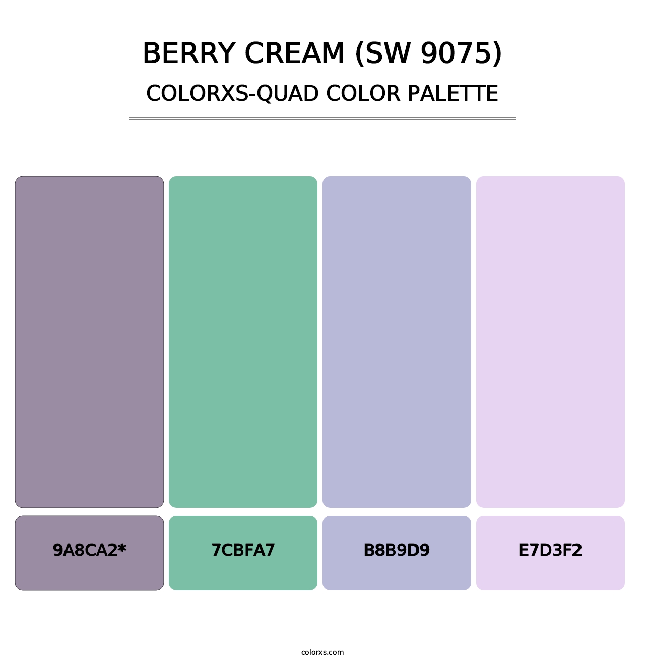 Berry Cream (SW 9075) - Colorxs Quad Palette