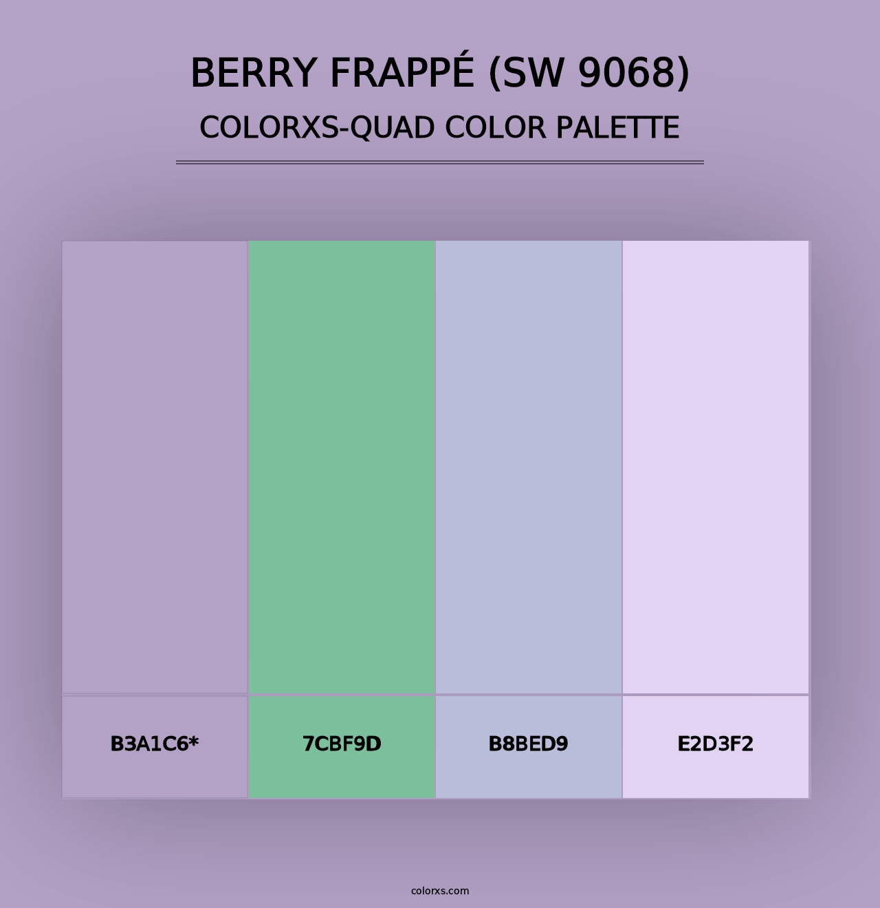 Berry Frappé (SW 9068) - Colorxs Quad Palette