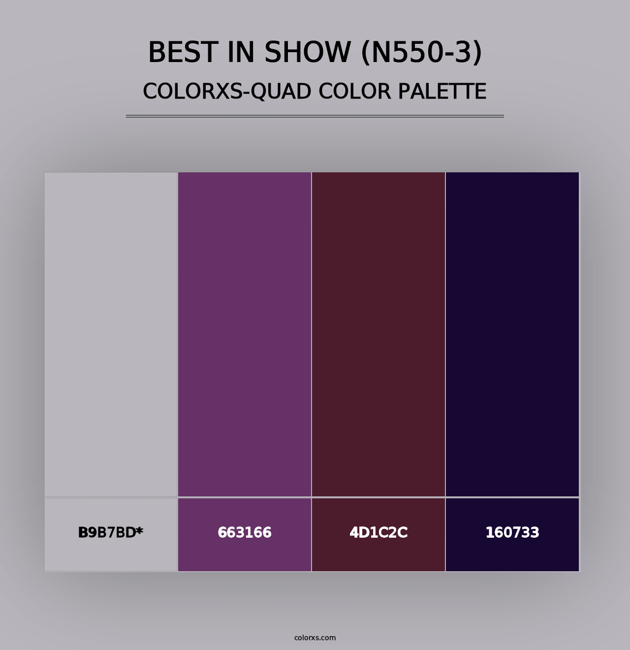 Best In Show (N550-3) - Colorxs Quad Palette