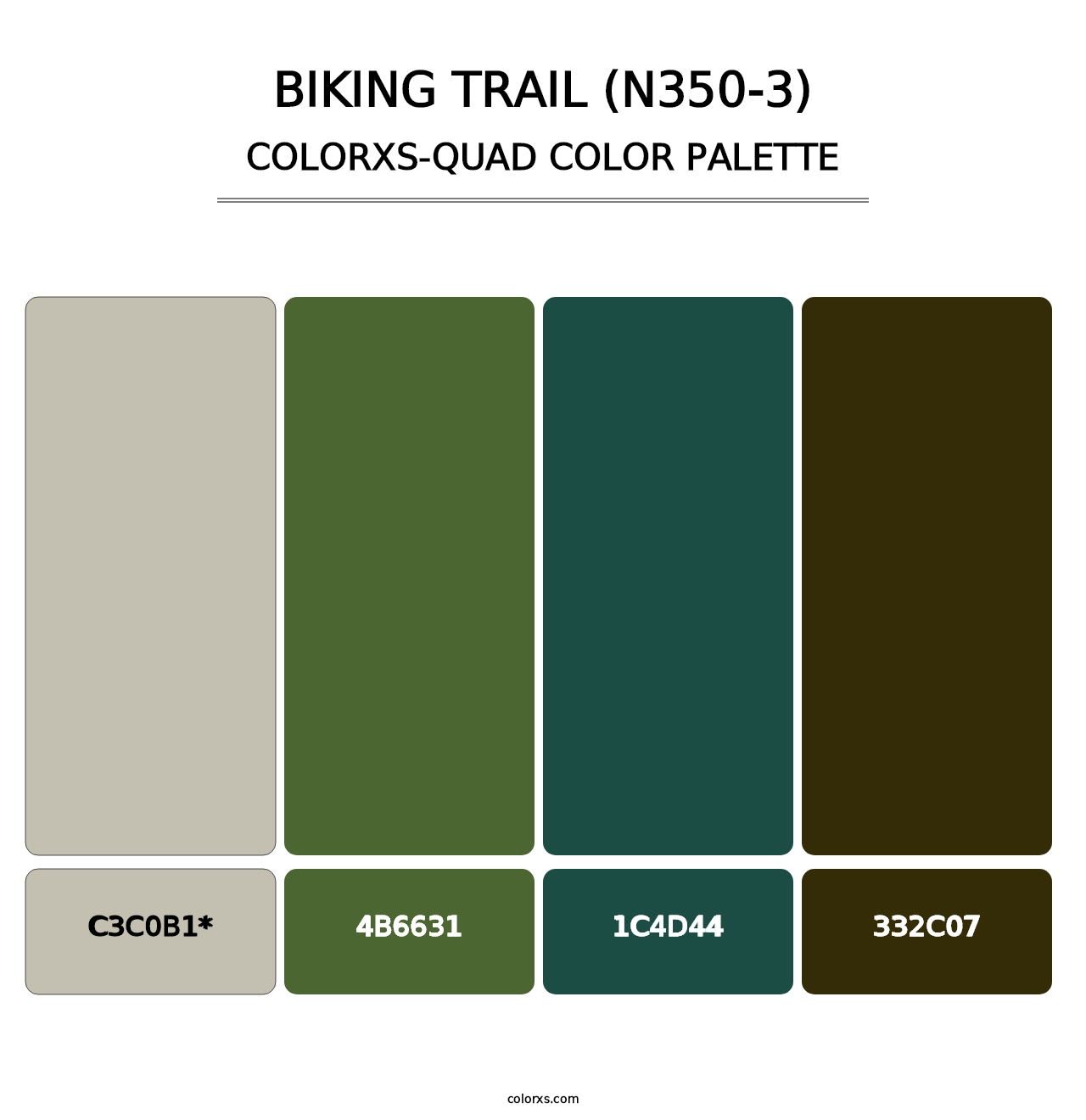 Biking Trail (N350-3) - Colorxs Quad Palette