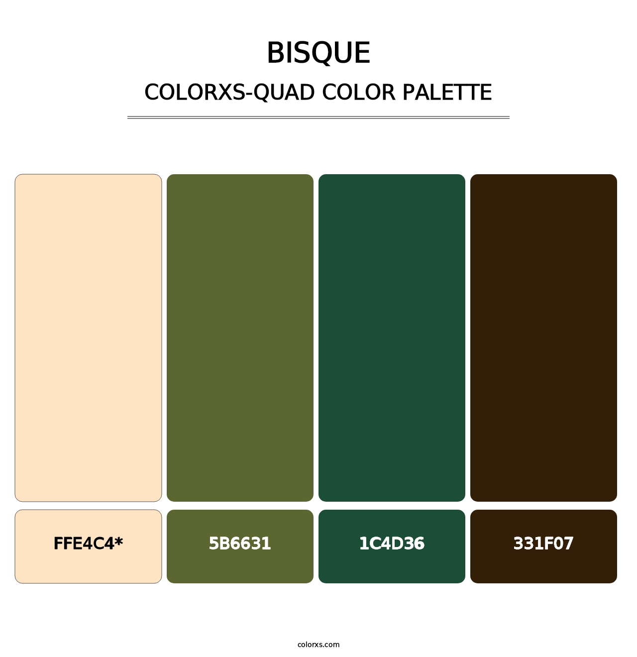 Bisque - Colorxs Quad Palette