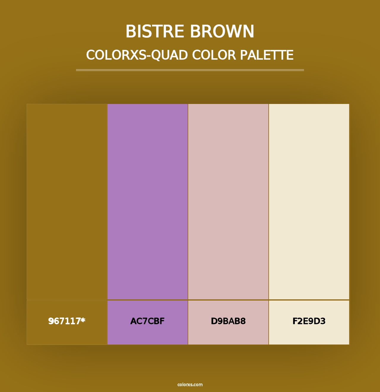 Bistre Brown - Colorxs Quad Palette