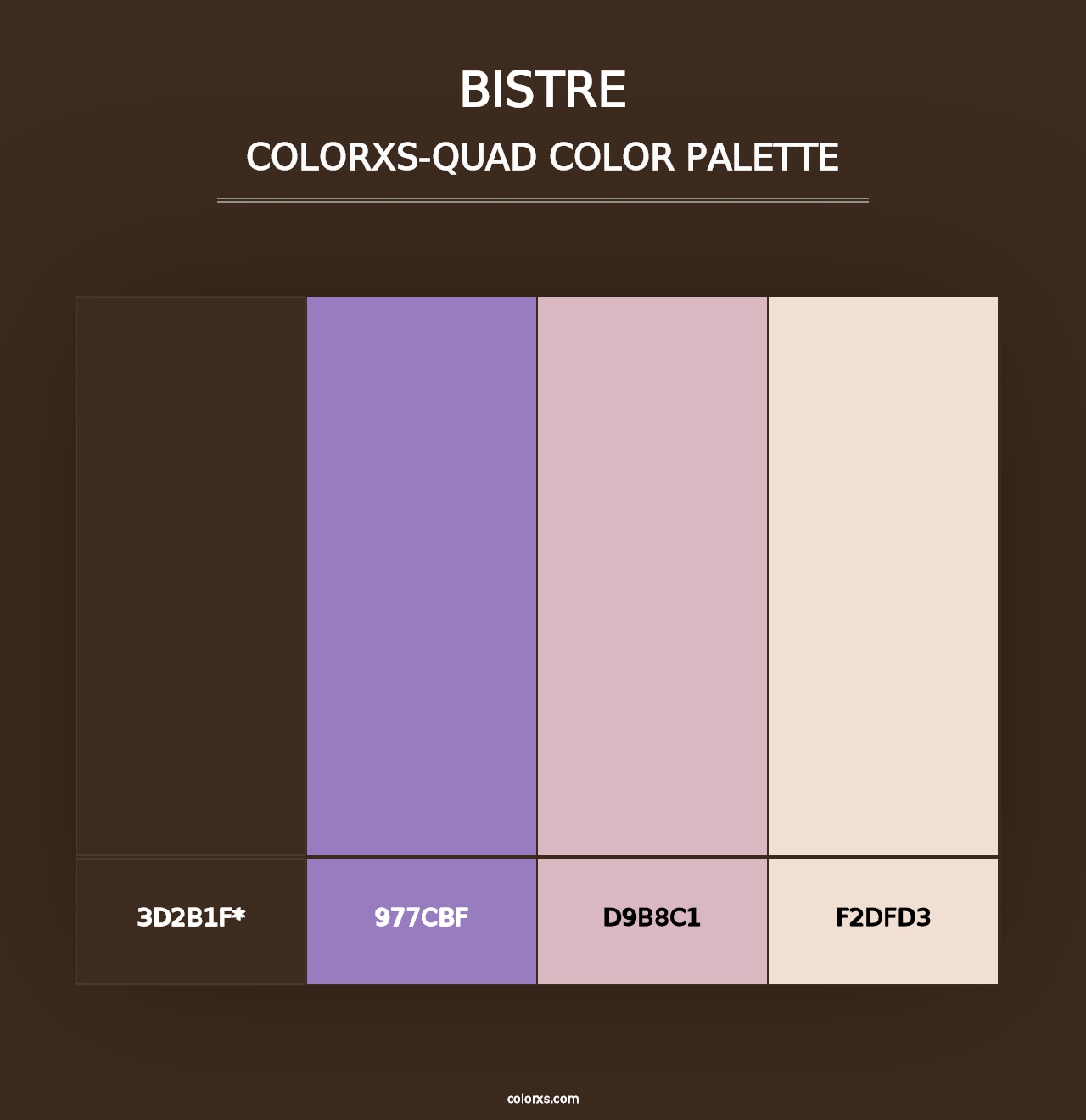 Bistre - Colorxs Quad Palette