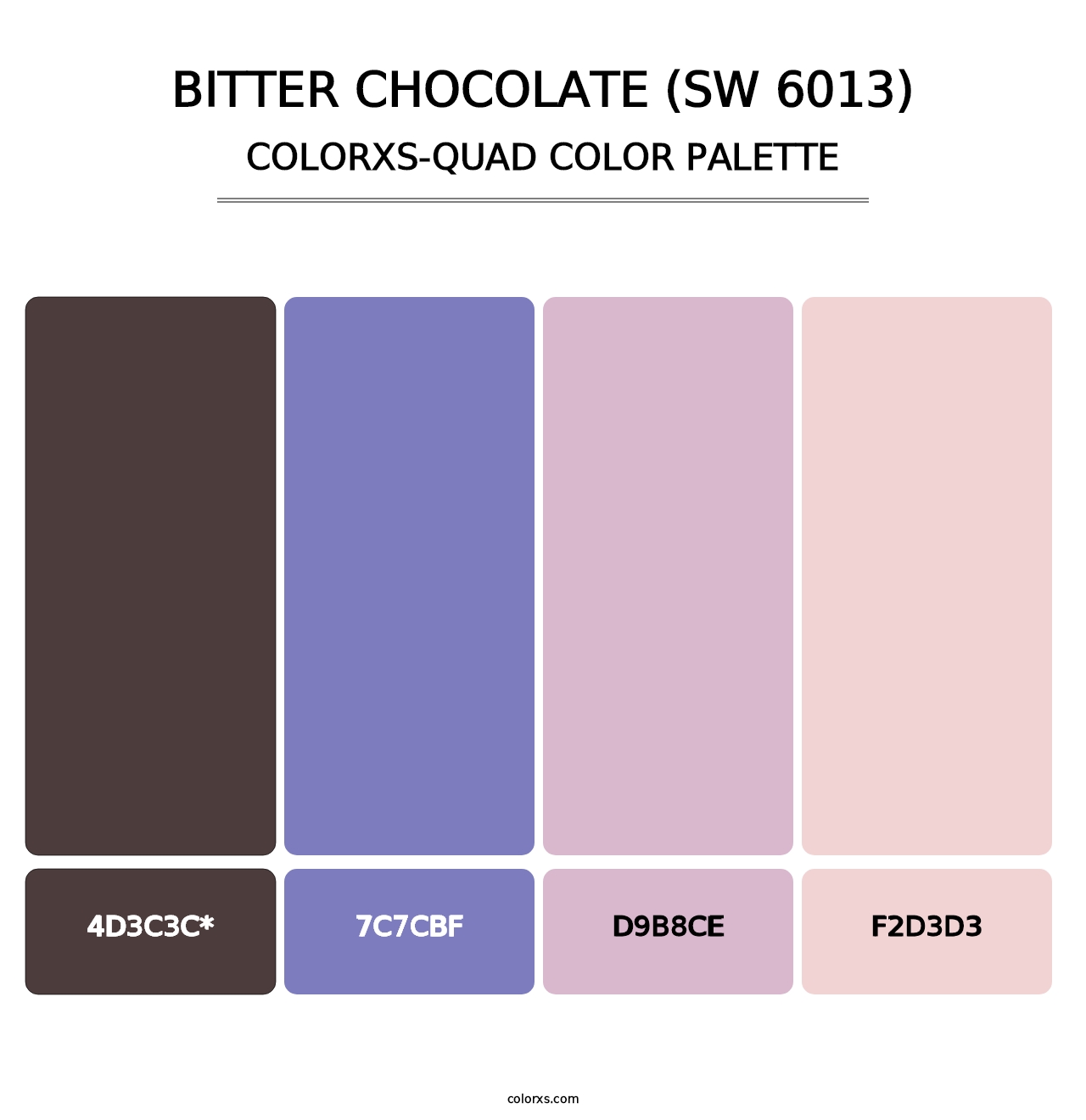 Bitter Chocolate (SW 6013) - Colorxs Quad Palette