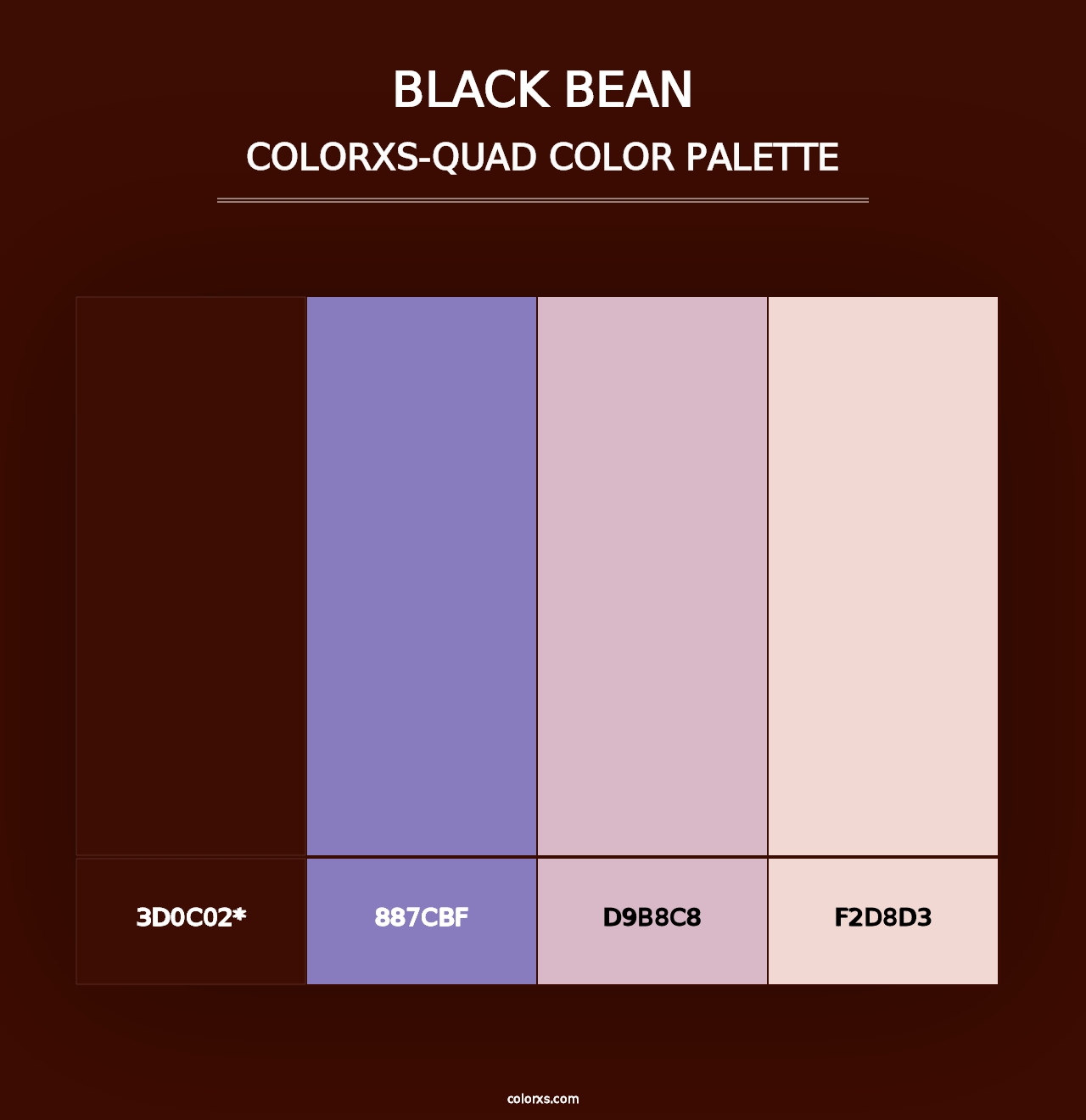 Black Bean - Colorxs Quad Palette