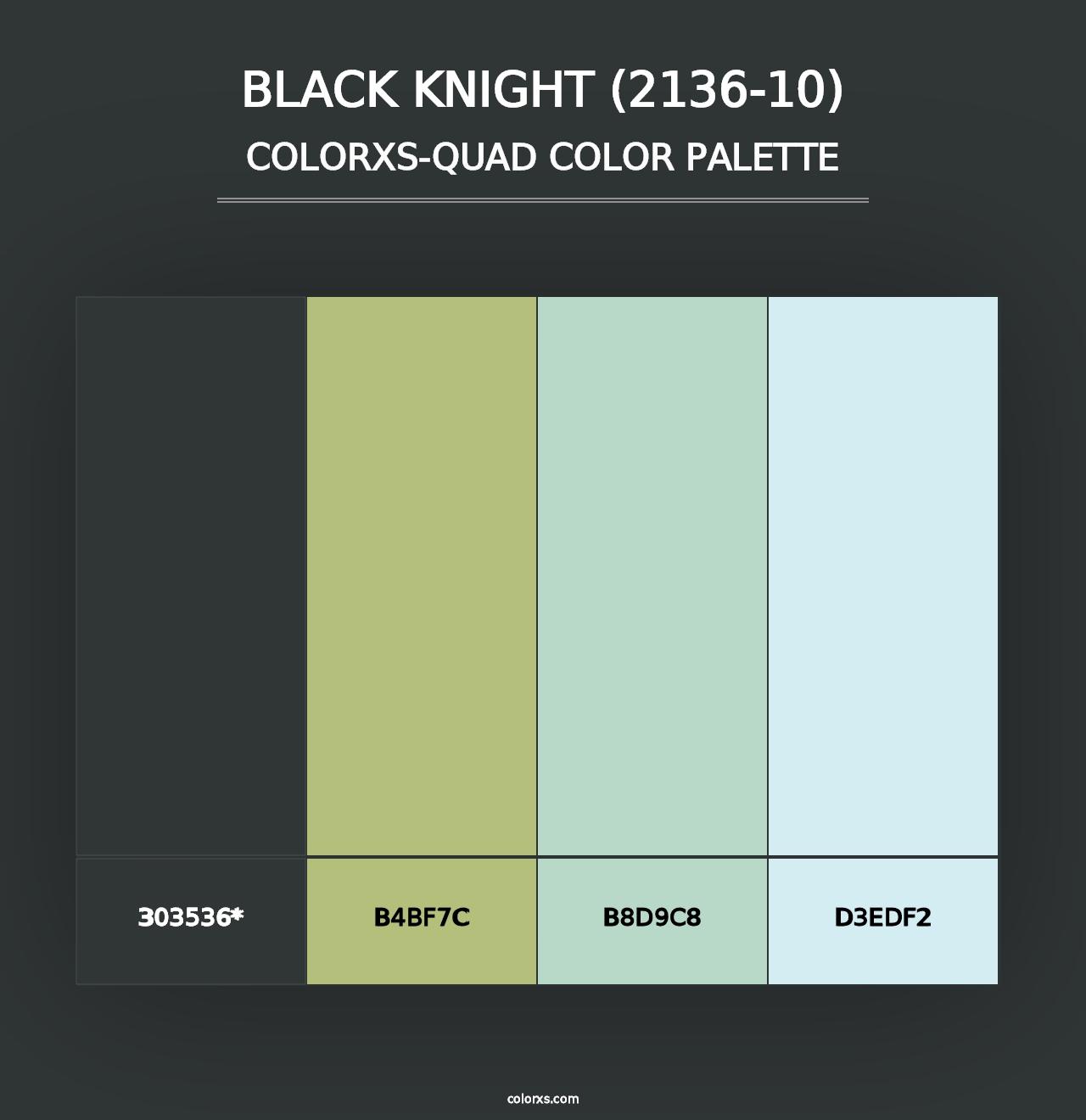 Black Knight (2136-10) - Colorxs Quad Palette