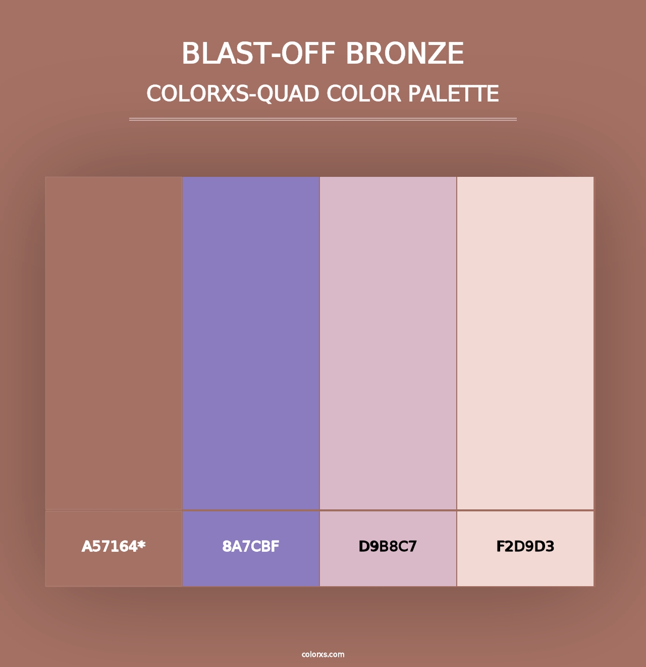 Blast-Off Bronze - Colorxs Quad Palette