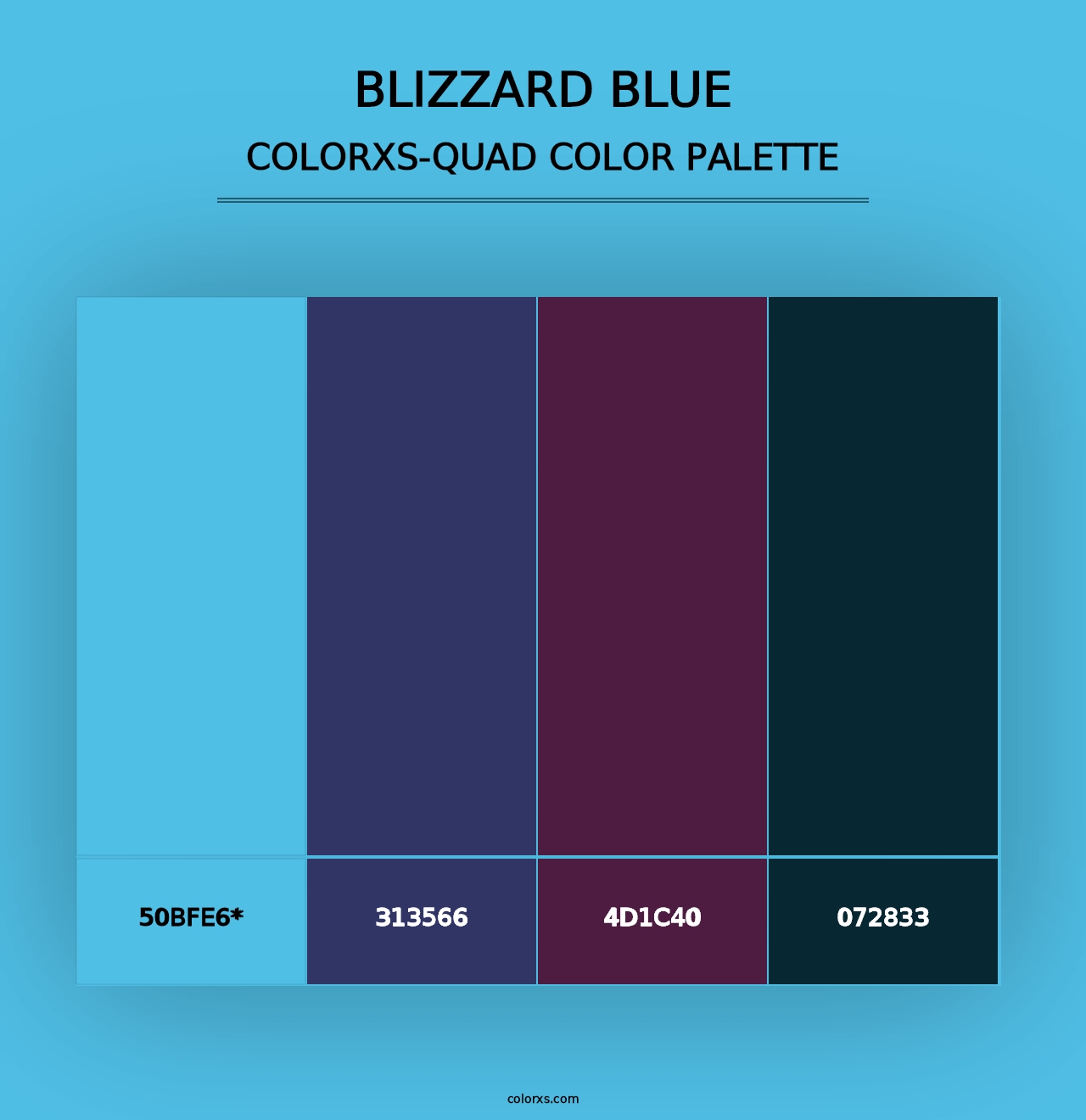 Blizzard Blue - Colorxs Quad Palette