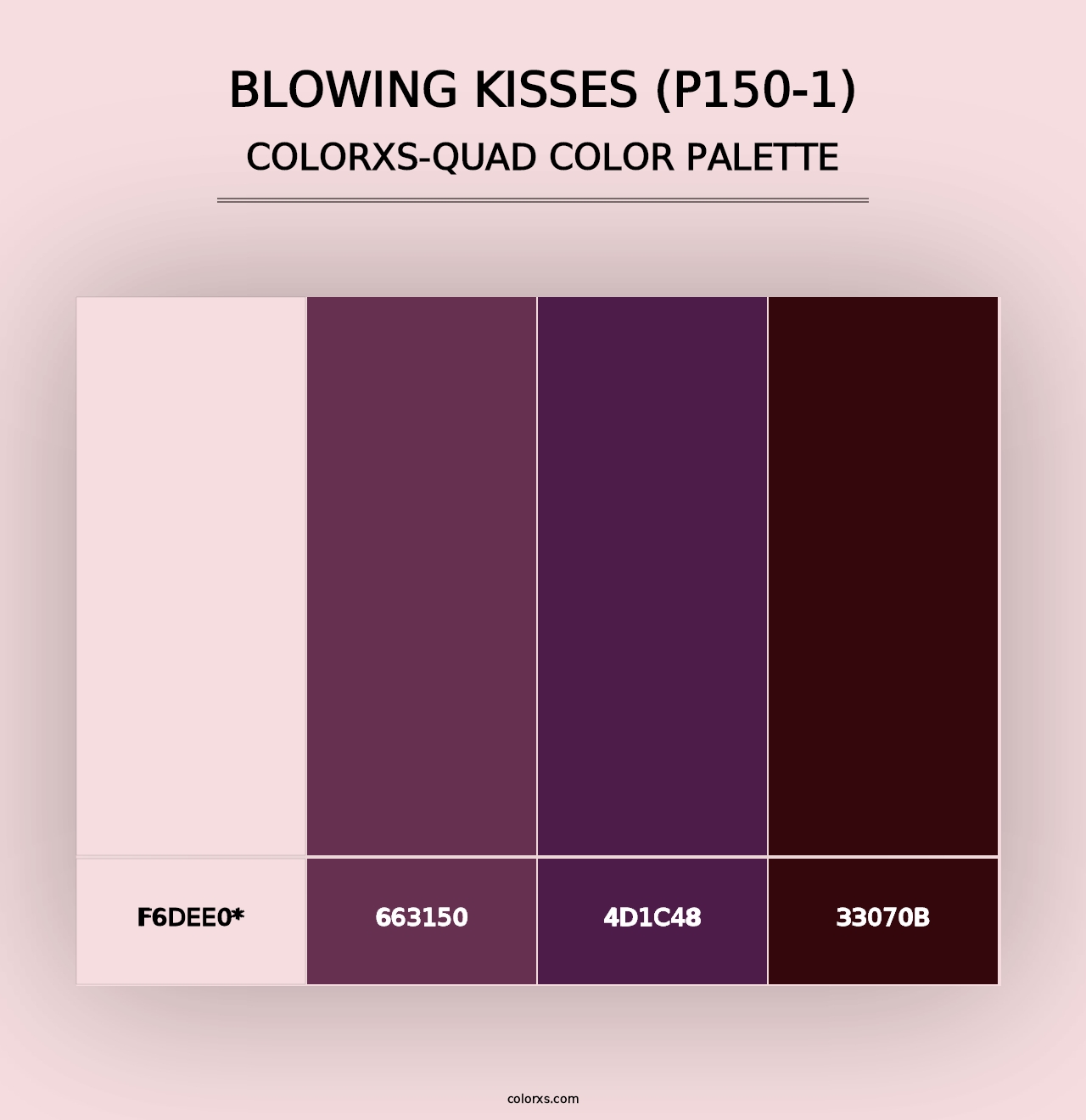 Blowing Kisses (P150-1) - Colorxs Quad Palette