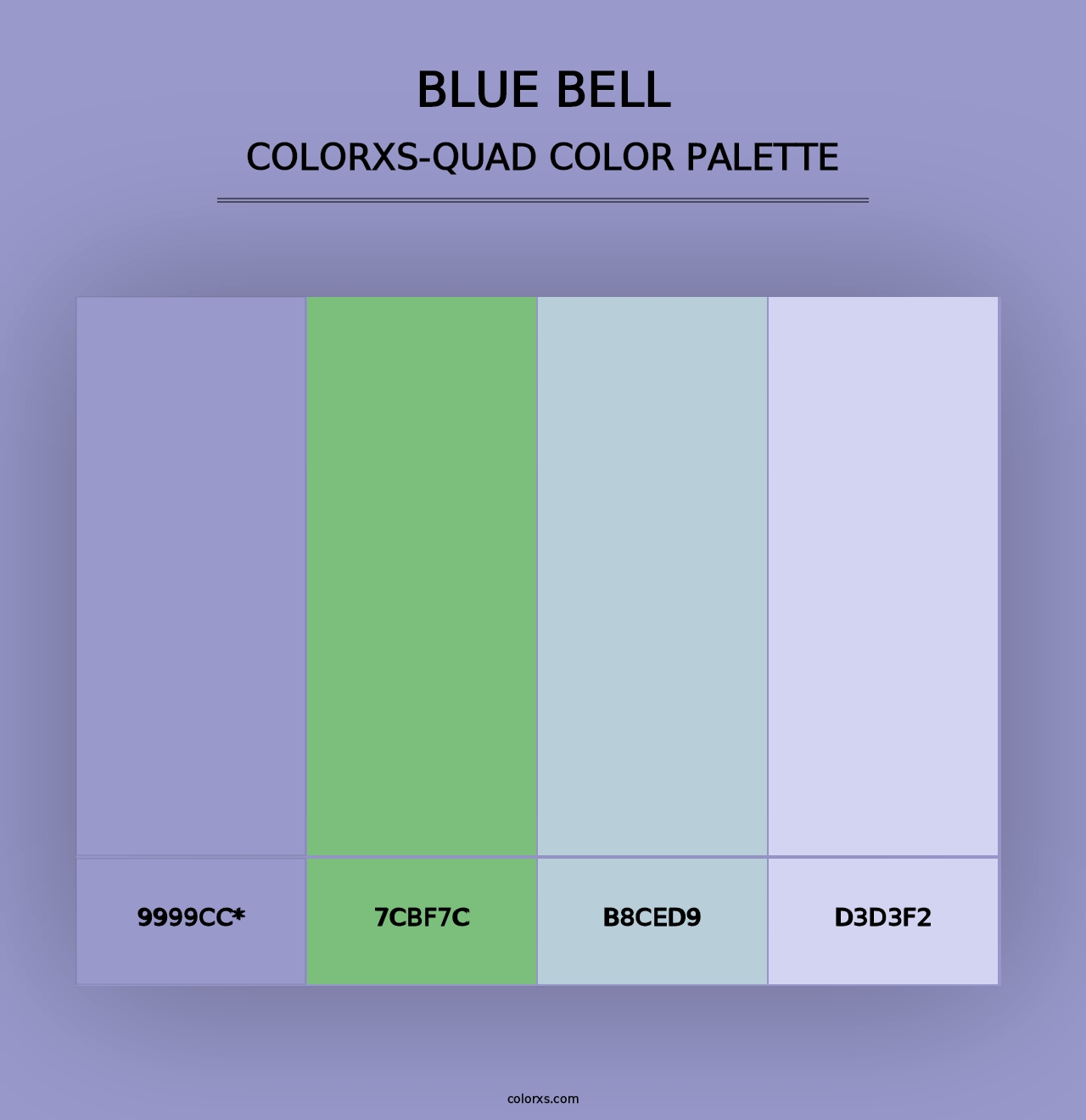 Blue Bell - Colorxs Quad Palette