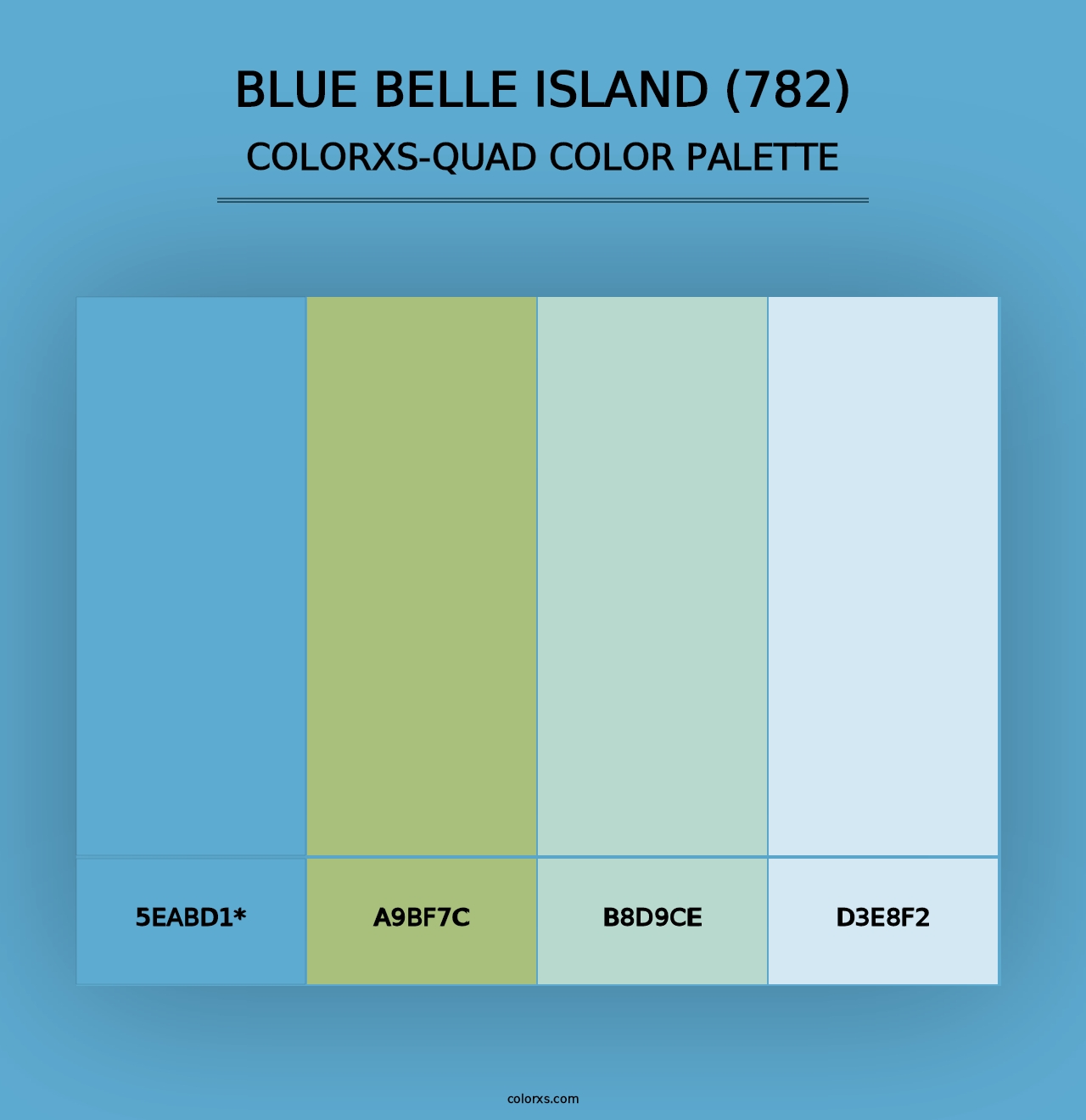 Blue Belle Island (782) - Colorxs Quad Palette