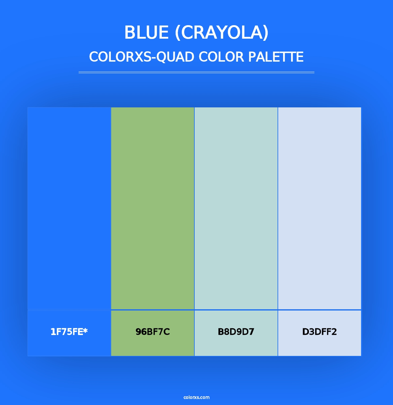 Blue (Crayola) - Colorxs Quad Palette