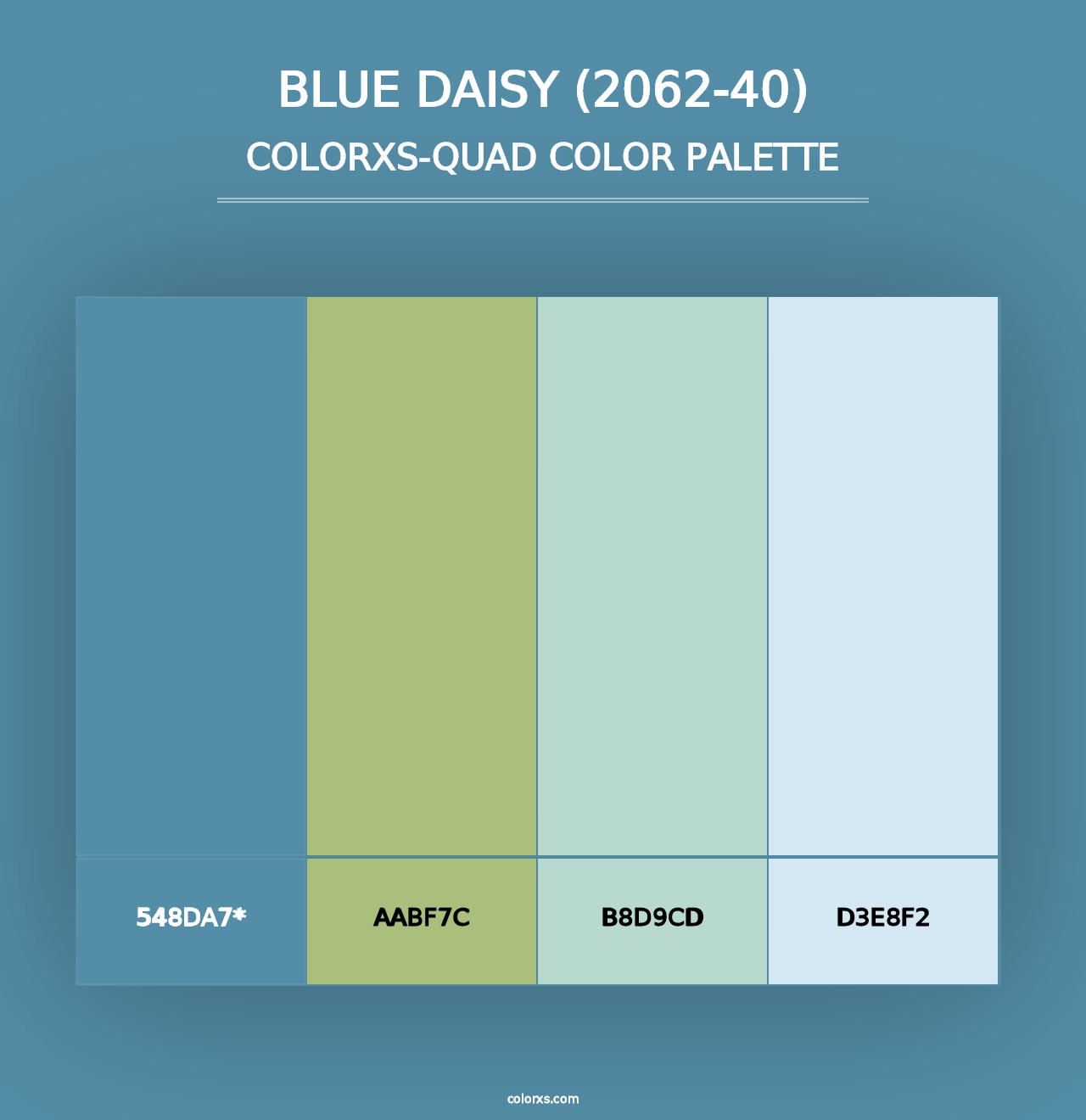 Blue Daisy (2062-40) - Colorxs Quad Palette