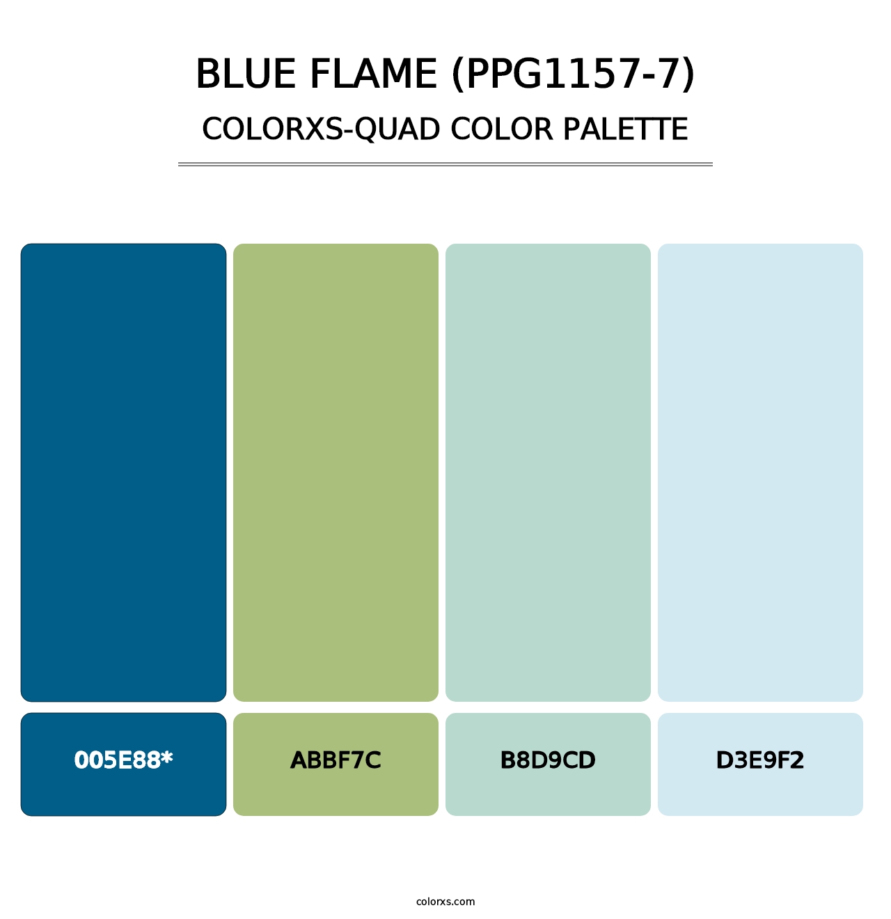 Blue Flame (PPG1157-7) - Colorxs Quad Palette