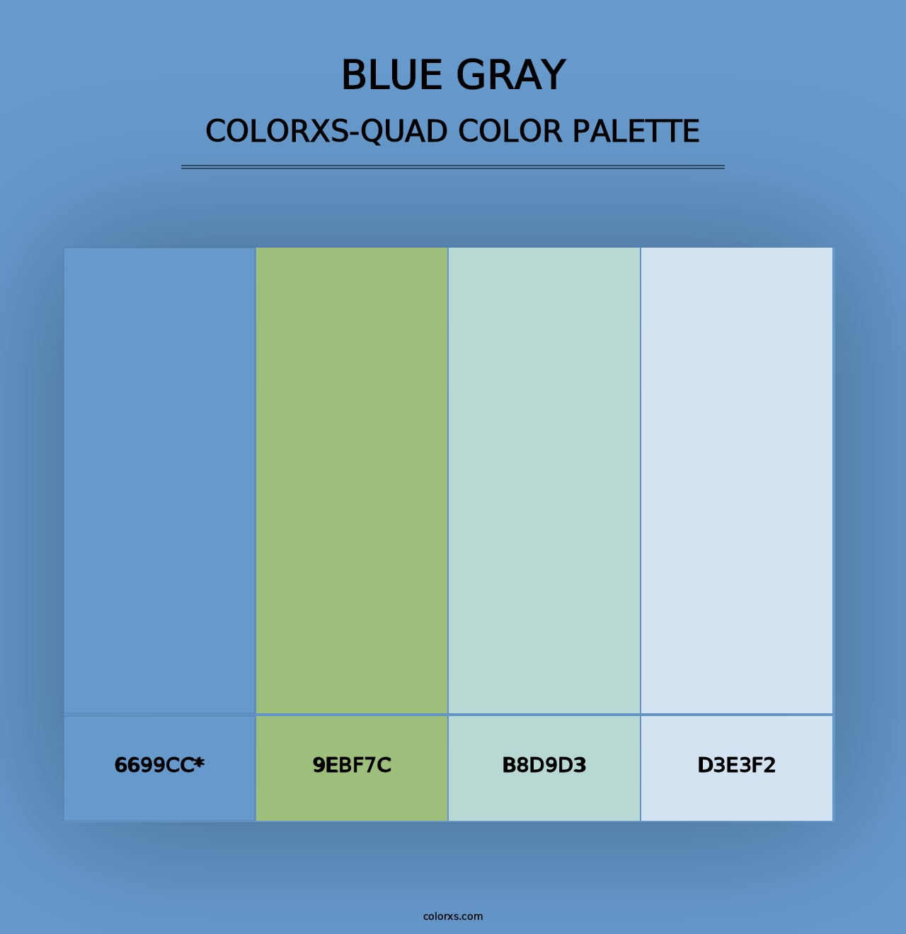 Blue Gray - Colorxs Quad Palette