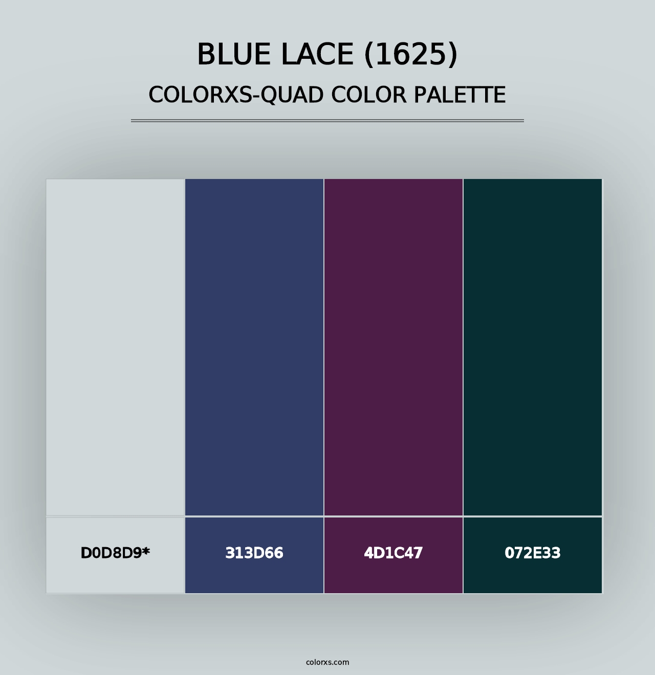 Blue Lace (1625) - Colorxs Quad Palette