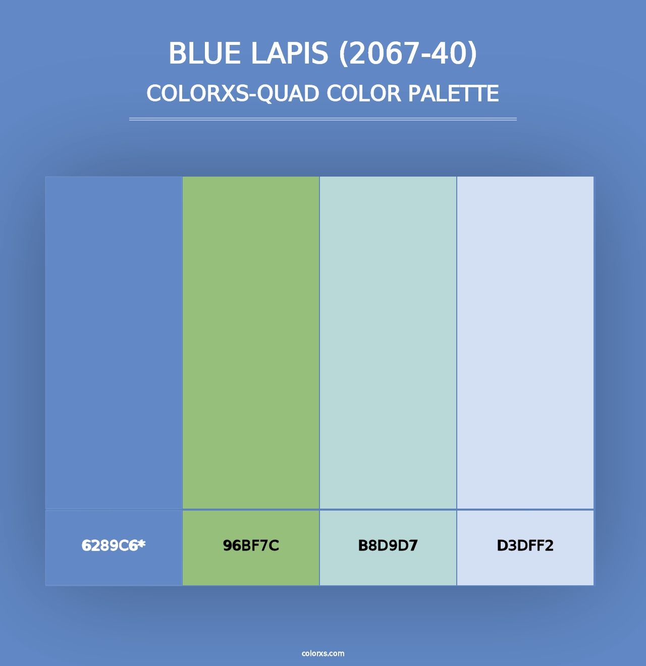 Blue Lapis (2067-40) - Colorxs Quad Palette