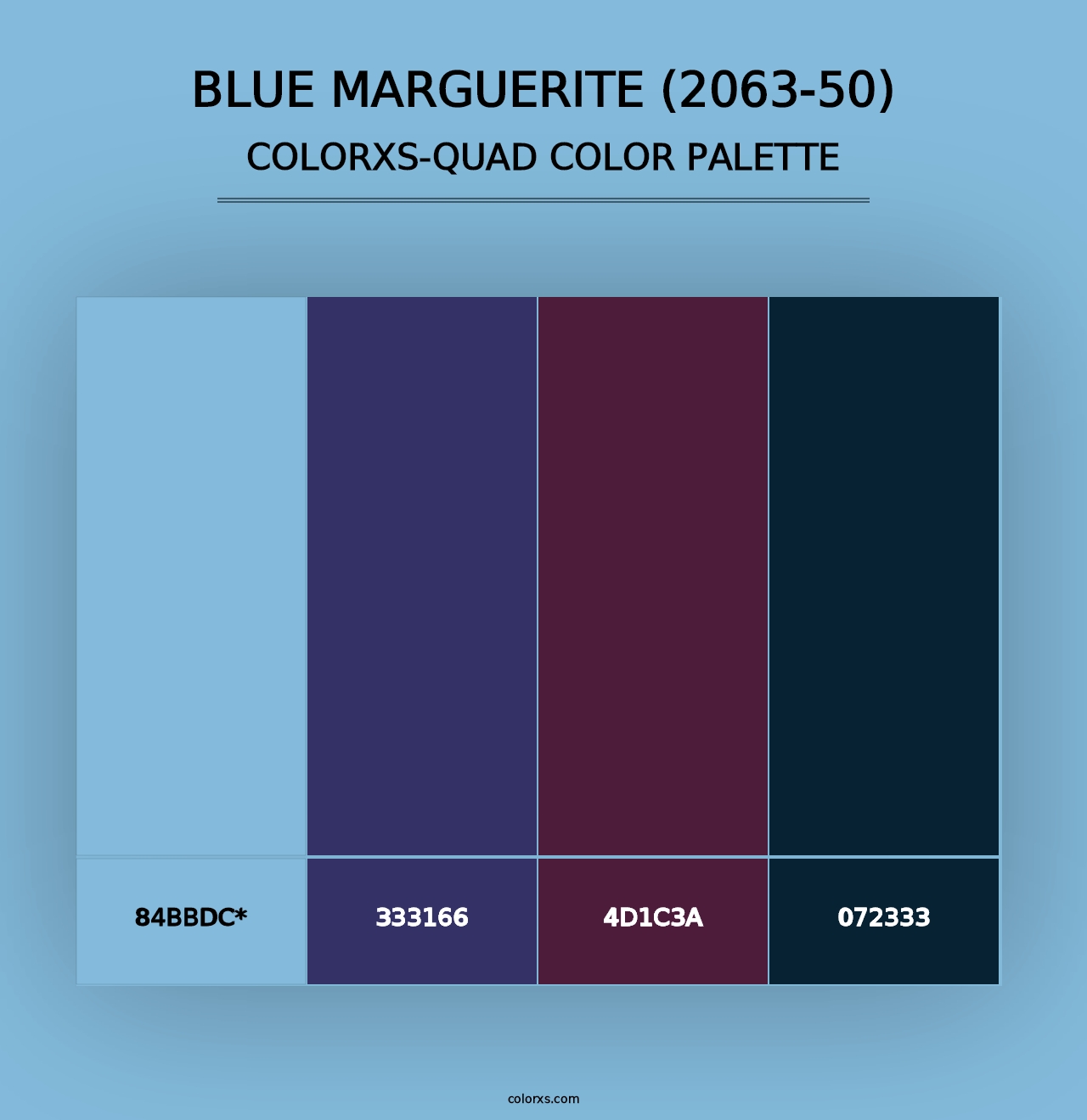 Blue Marguerite (2063-50) - Colorxs Quad Palette